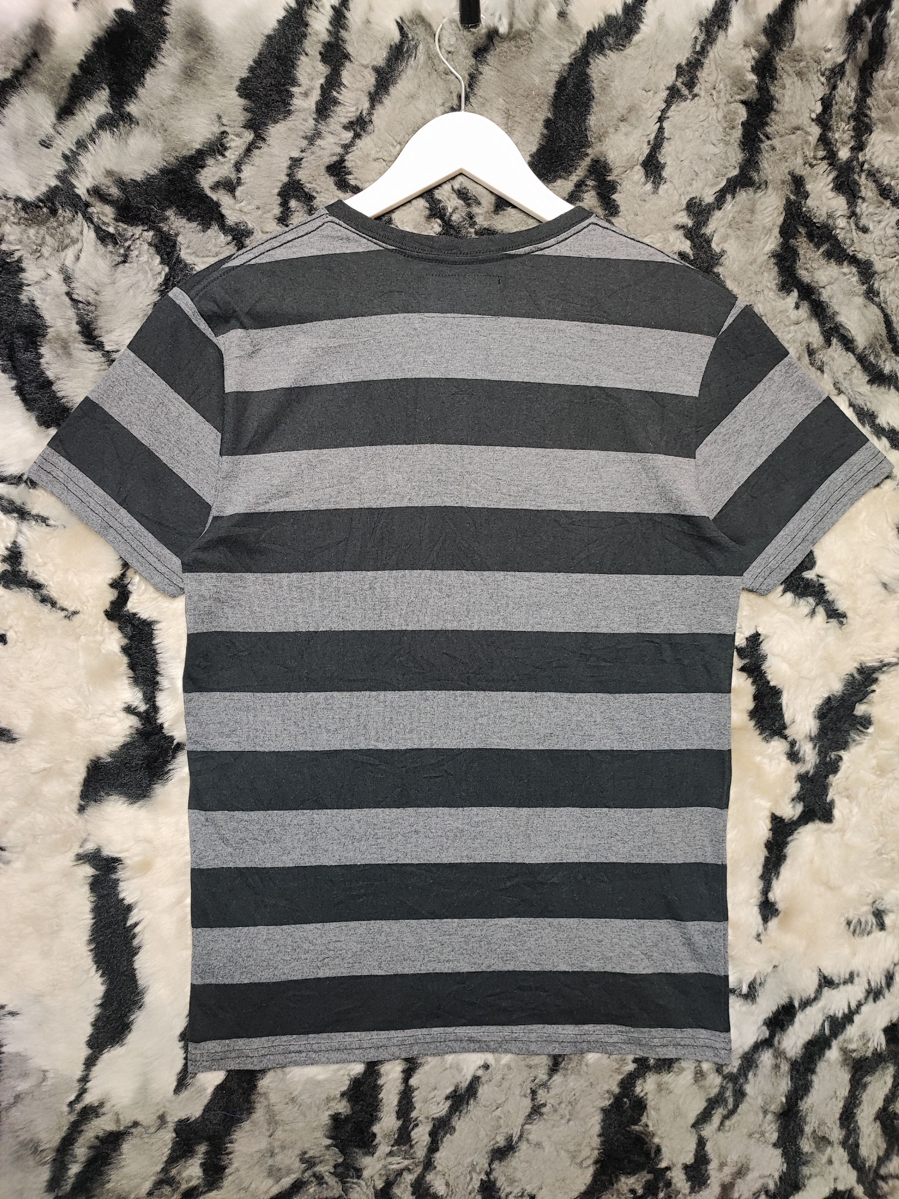 Number (N)ine Number (N)ine x Nano Universe Striped V-Neck Pocket Tee Size US XS / EU 42 / 0 - 12 Thumbnail