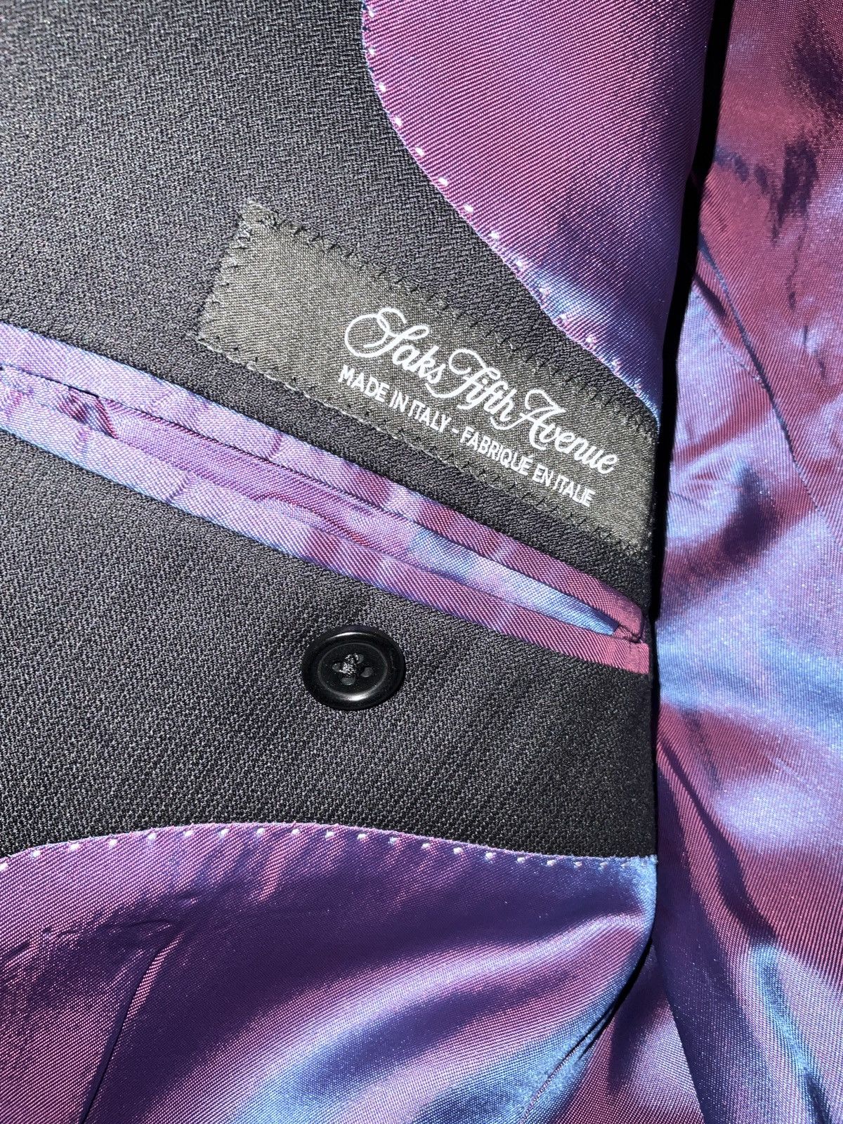Ermenegildo Zegna × Saks Fifth Avenue Men’s Slim-Fit, Black Ermenegildo Zegna/Saks Fifth Ave. Suit Size 40R - 5 Thumbnail