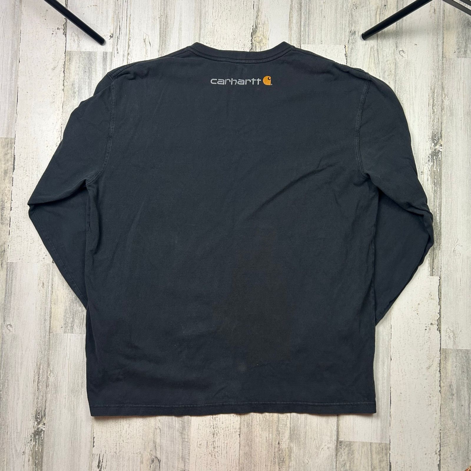 Carhartt Carhartt Long Sleeve Pocket Original Fit Black Tee Size US XL / EU 56 / 4 - 5 Thumbnail
