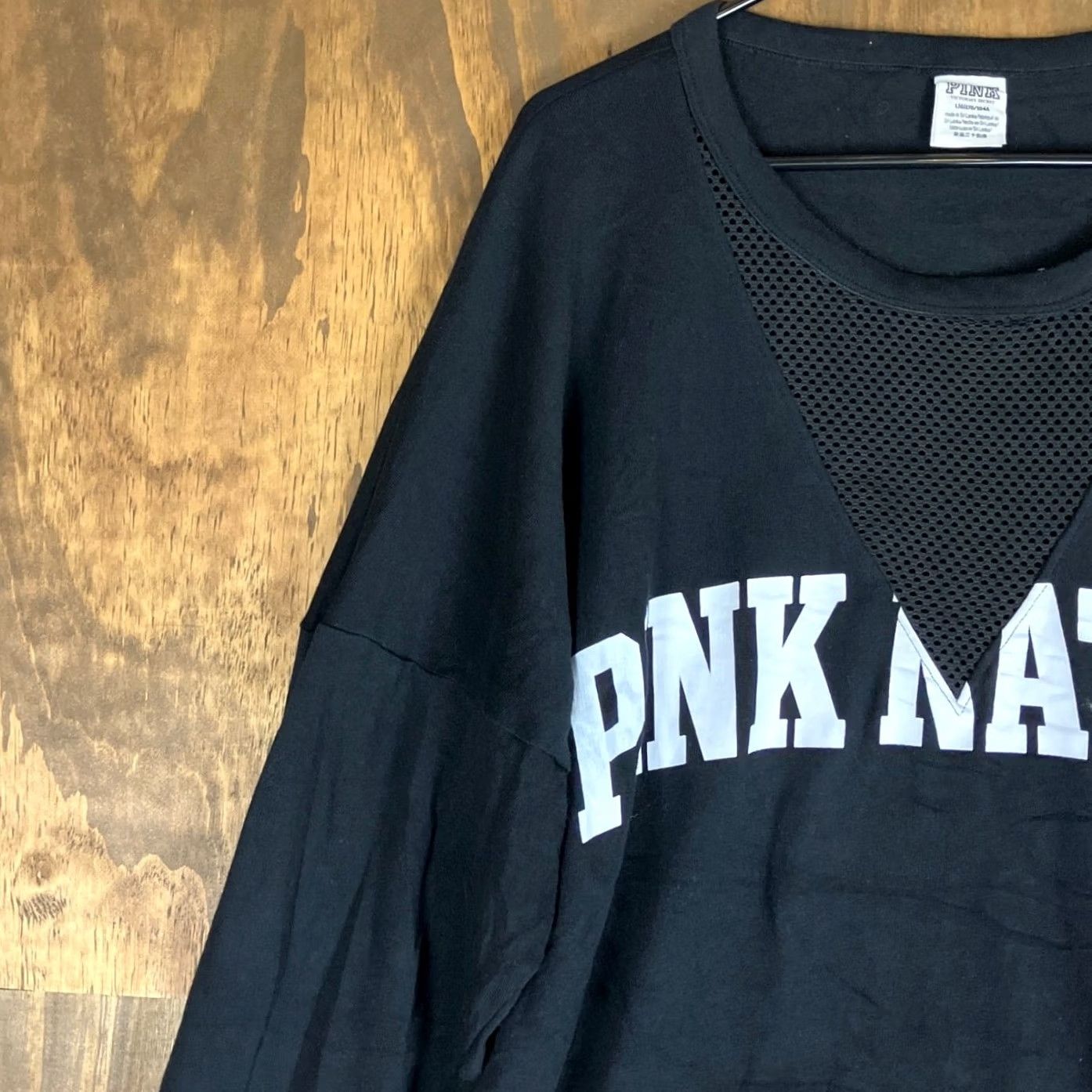 Vintage PINK Victoria Secret Womens Sweatshirt Black 'Pink Nation' Long Sleeve Casual L Size L / US 10 / IT 46 - 4 Thumbnail
