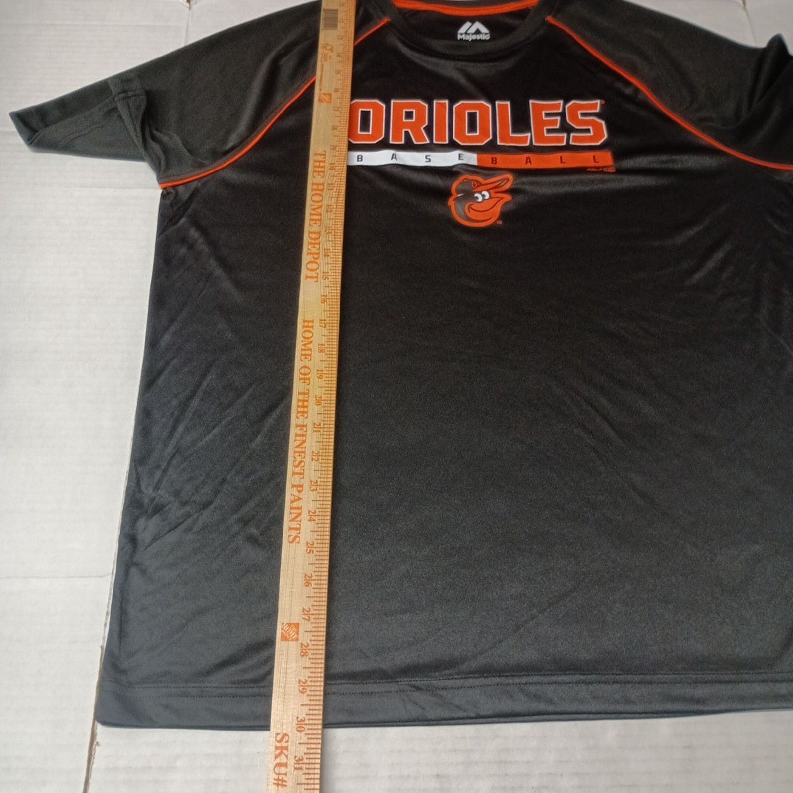 Majestic Baltimore Orioles MLB Shirt Men’s XL Extra Large Black Poly Size US XL / EU 56 / 4 - 5 Thumbnail