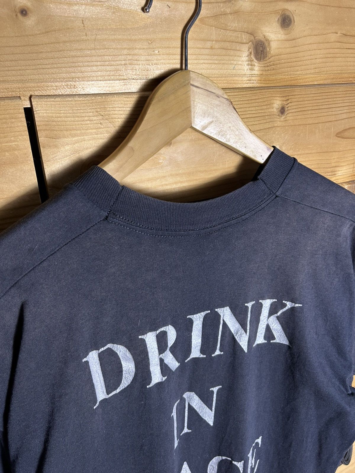Vintage Vintage 90s Black Death Vodka drink in peace single stitch Size US XL / EU 56 / 4 - 9 Thumbnail