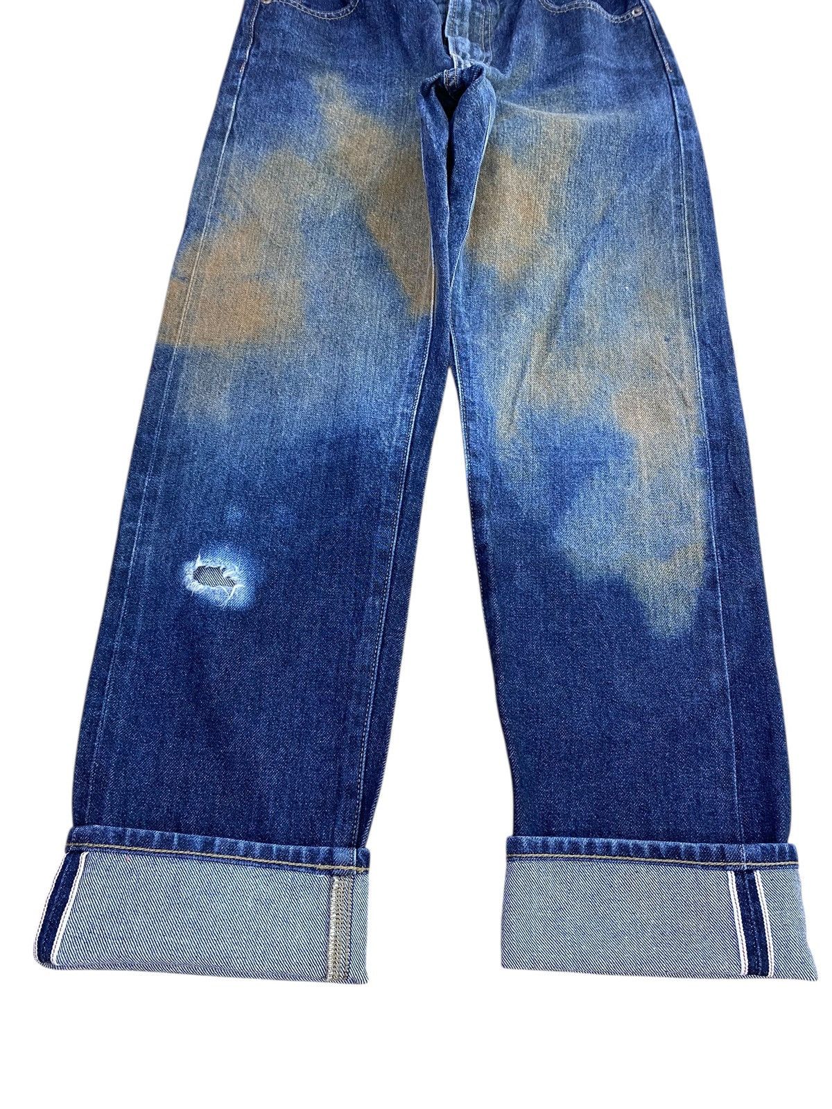 Uniqlo Uniqlo X Selvedge Rusty Faded Wash Style Loose Jeans Size US 26 / EU 42 - 9 Thumbnail
