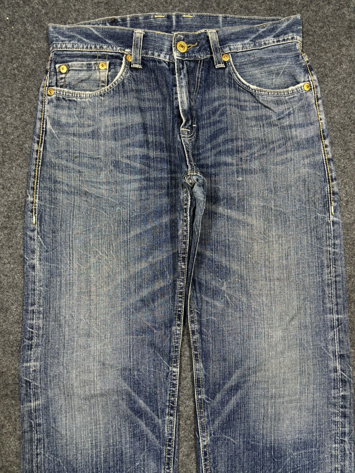 Japanese Brand 💥90s Style💥Archival DENIMCRAFT Insne Wash Style Denim F931 Size US 32 / EU 48 - 3 Thumbnail