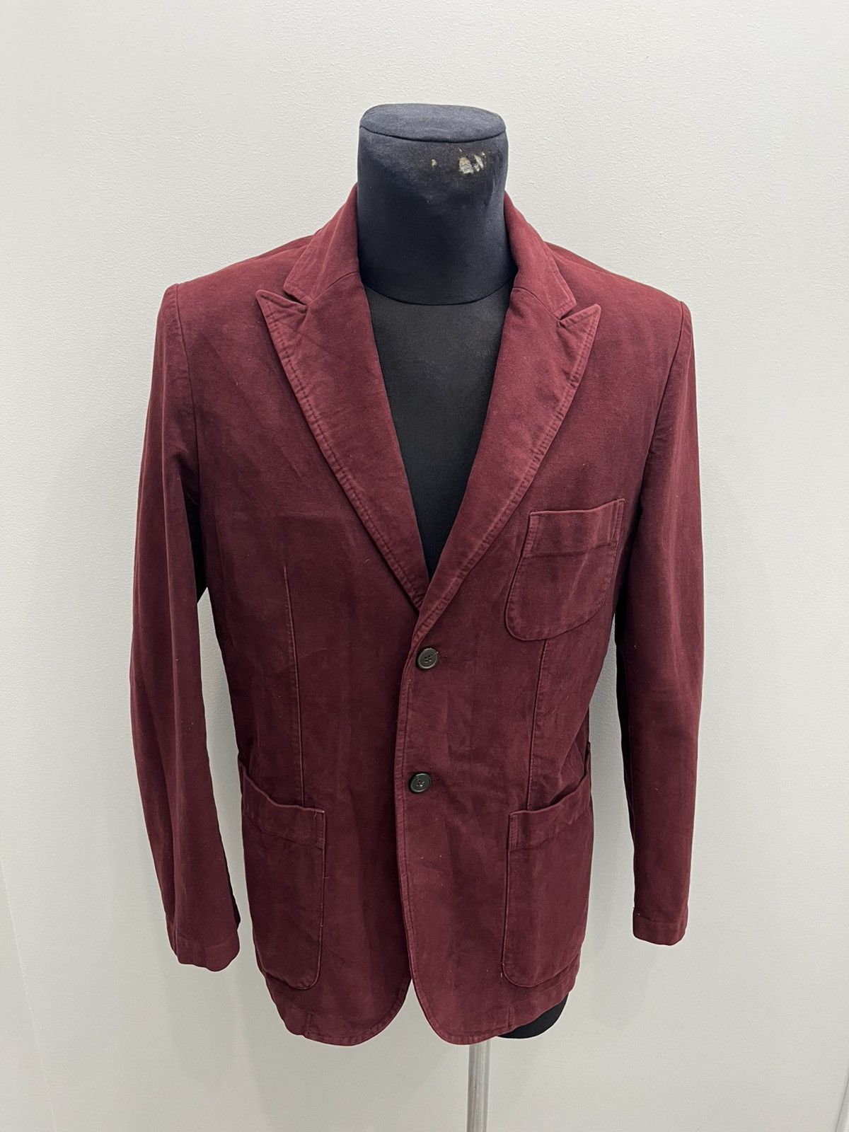 Z Zegna Z Zegna Velour Style Cotton 2 Buttons Blazer Jacket Size US L / EU 52-54 / 3 - 1 Thumbnail