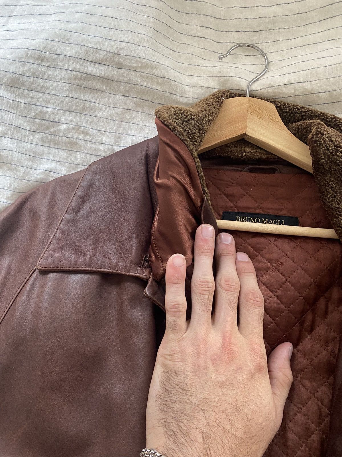 Bruno Magli Bruno Magli - leather jacket Size US XL / EU 56 / 4 - 3 Thumbnail