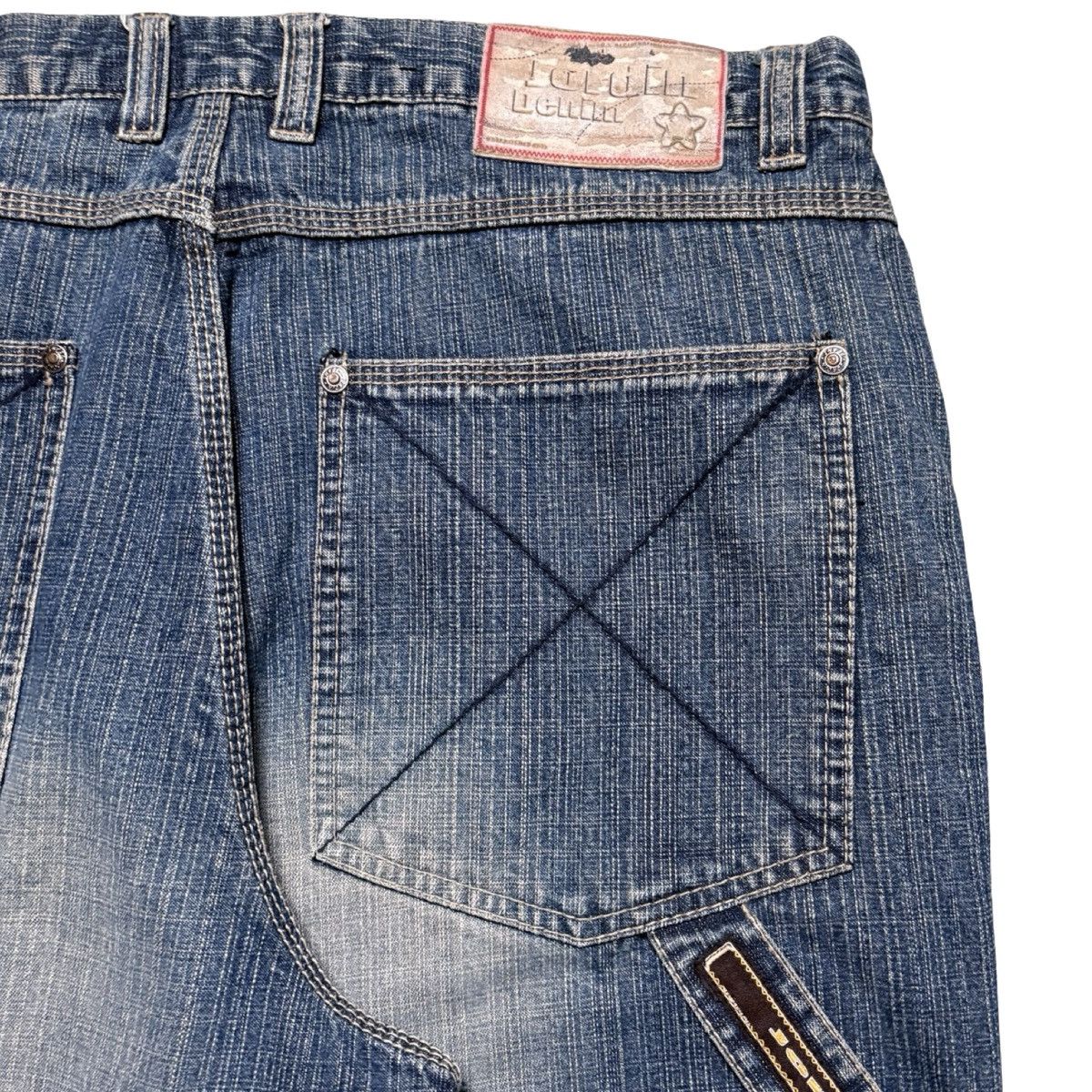Other Vintage Y2K Jordin Denim Jean Shorts Jorts Carpenter Skater Size US 36 / EU 52 - 2 Thumbnail
