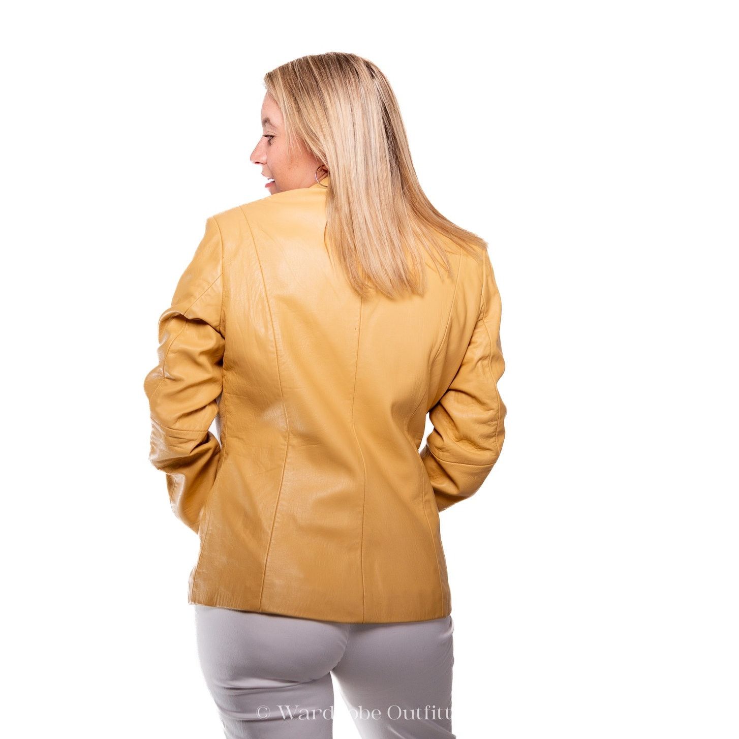 Wilsons Leather Wilsons Tan Leather Moto Jacket Blazer Size M / US 6-8 / IT 42-44 - 8 Thumbnail