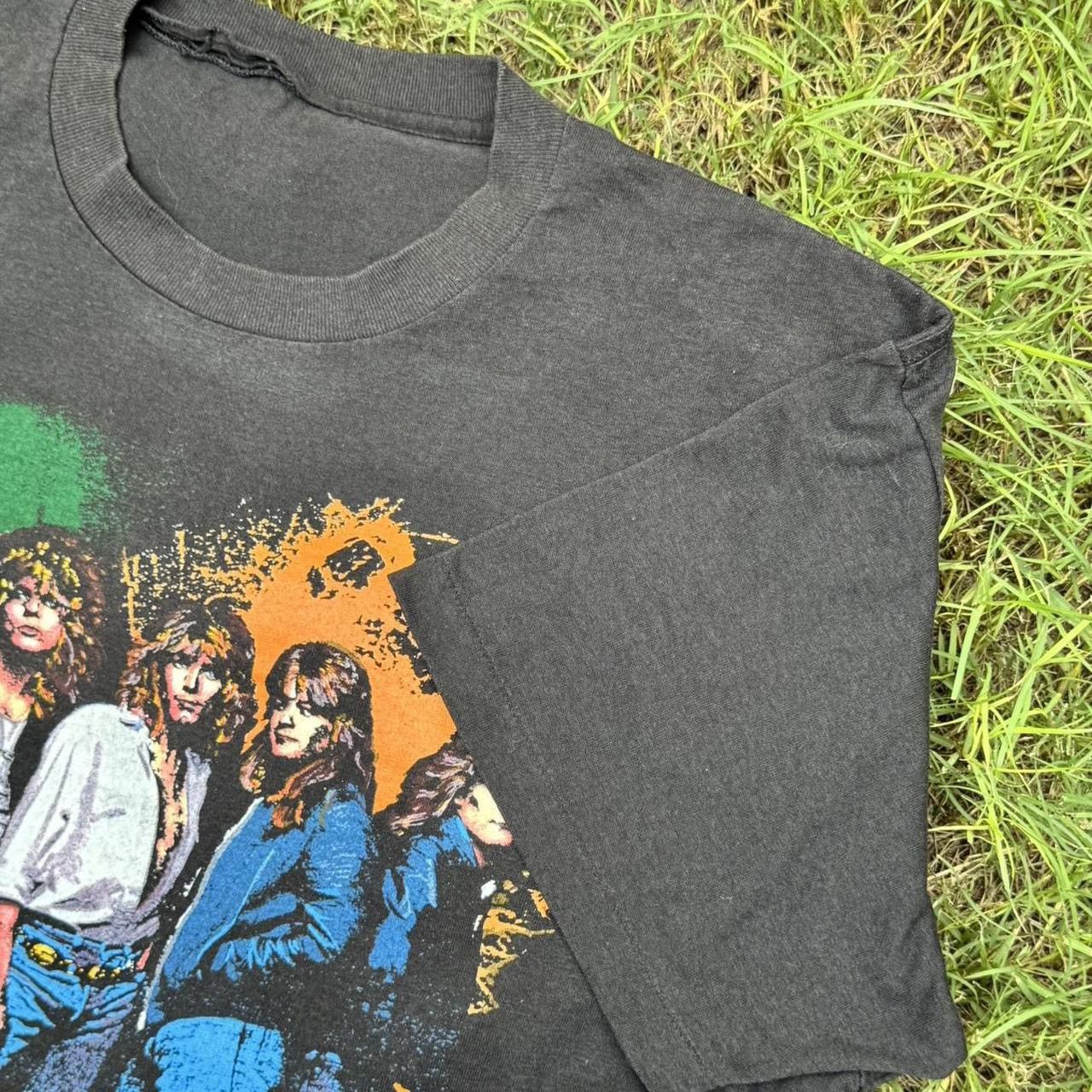 Vintage Vintage Tesla Tour Concert T Shirt 1987 Size US XL / EU 56 / 4 - 4 Thumbnail