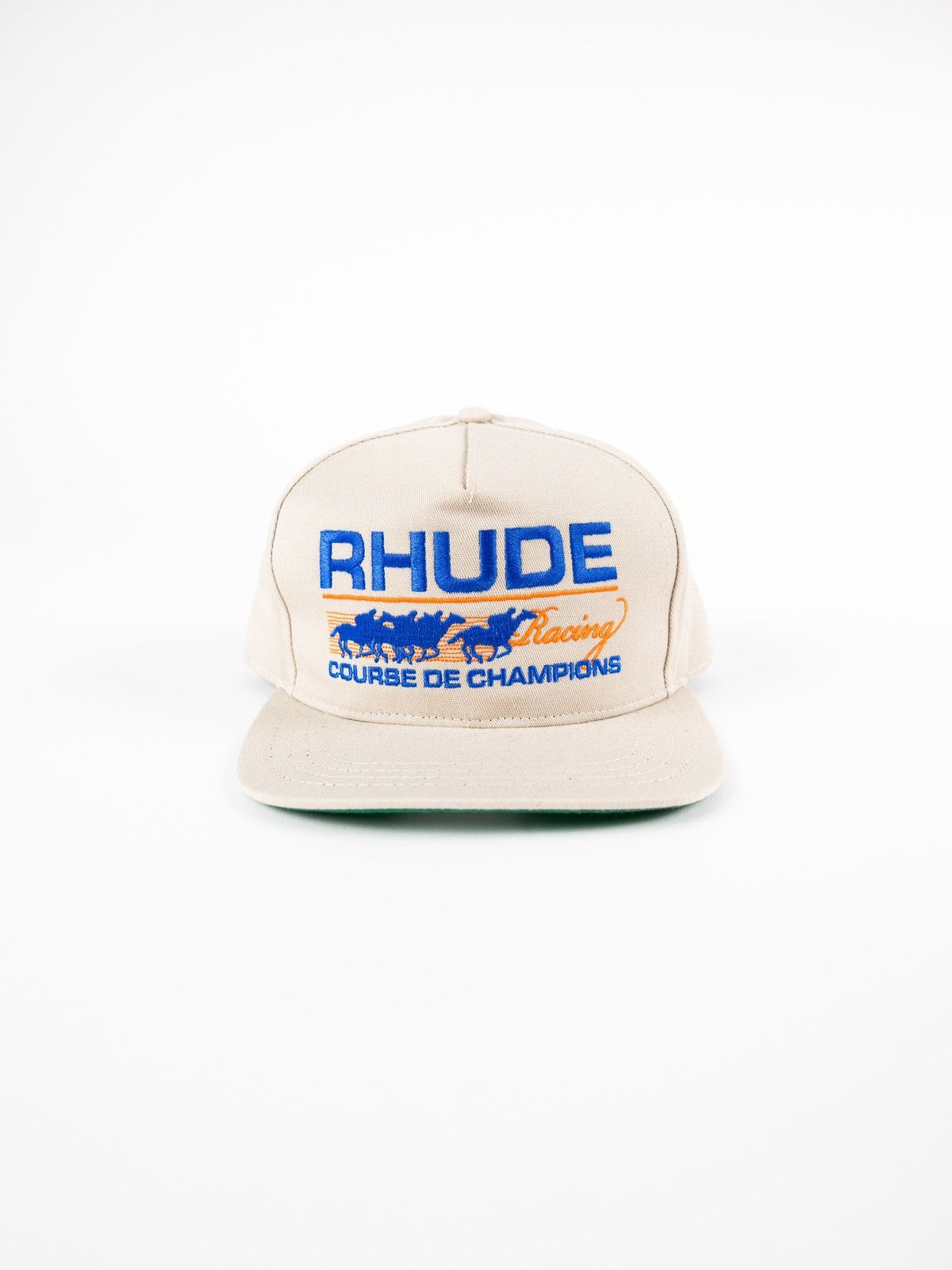image of Rhude Course De Champions Hat in Beige, Men's