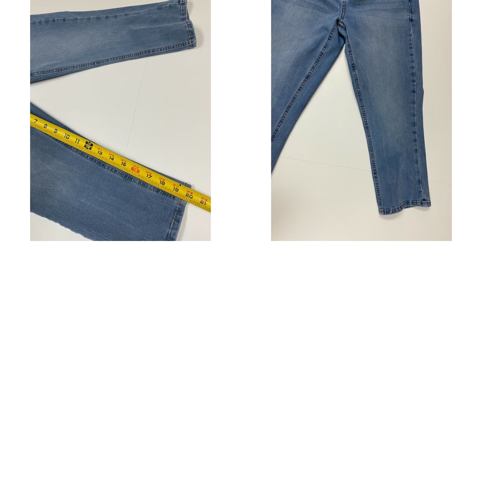 Vintage Seven7 Jeans Womens Capri Regular size 5 Blue Denim Cotton Blend Zip Crop Stretch Size 27" / US 4 / IT 40 - 8 Thumbnail