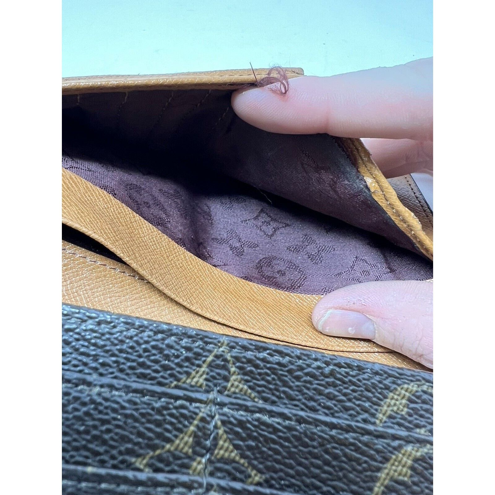 Louis Vuitton LOUIS VUITTON Vintage Monogram Wallet Envelope Size ONE SIZE - 10 Thumbnail