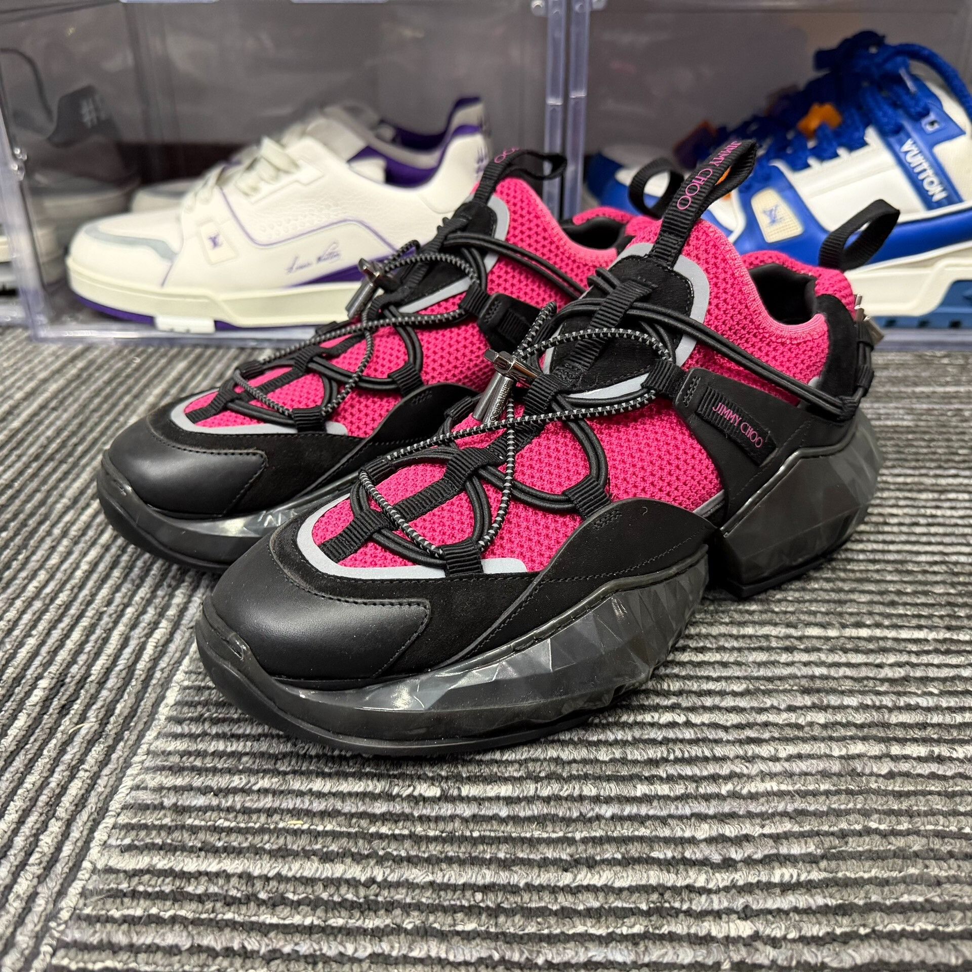 Jimmy Choo Jimmy Choo Casual Pink Lowtop Sneakers us_8 Women Size US 8 / IT 38 - 1 Thumbnail