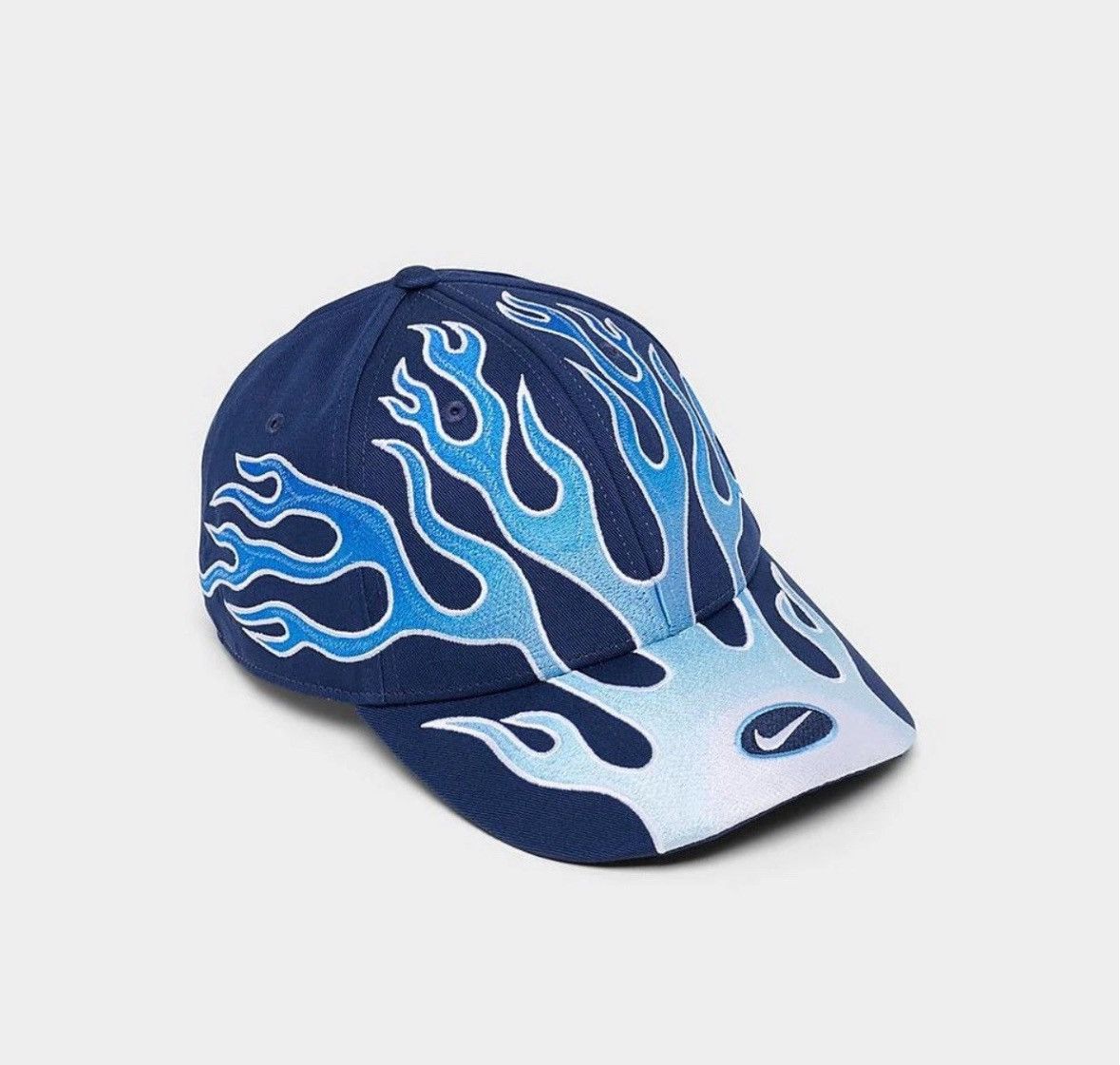 Nike × Streetwear × Vintage Nike Club Cap Structured OG Flame Hat