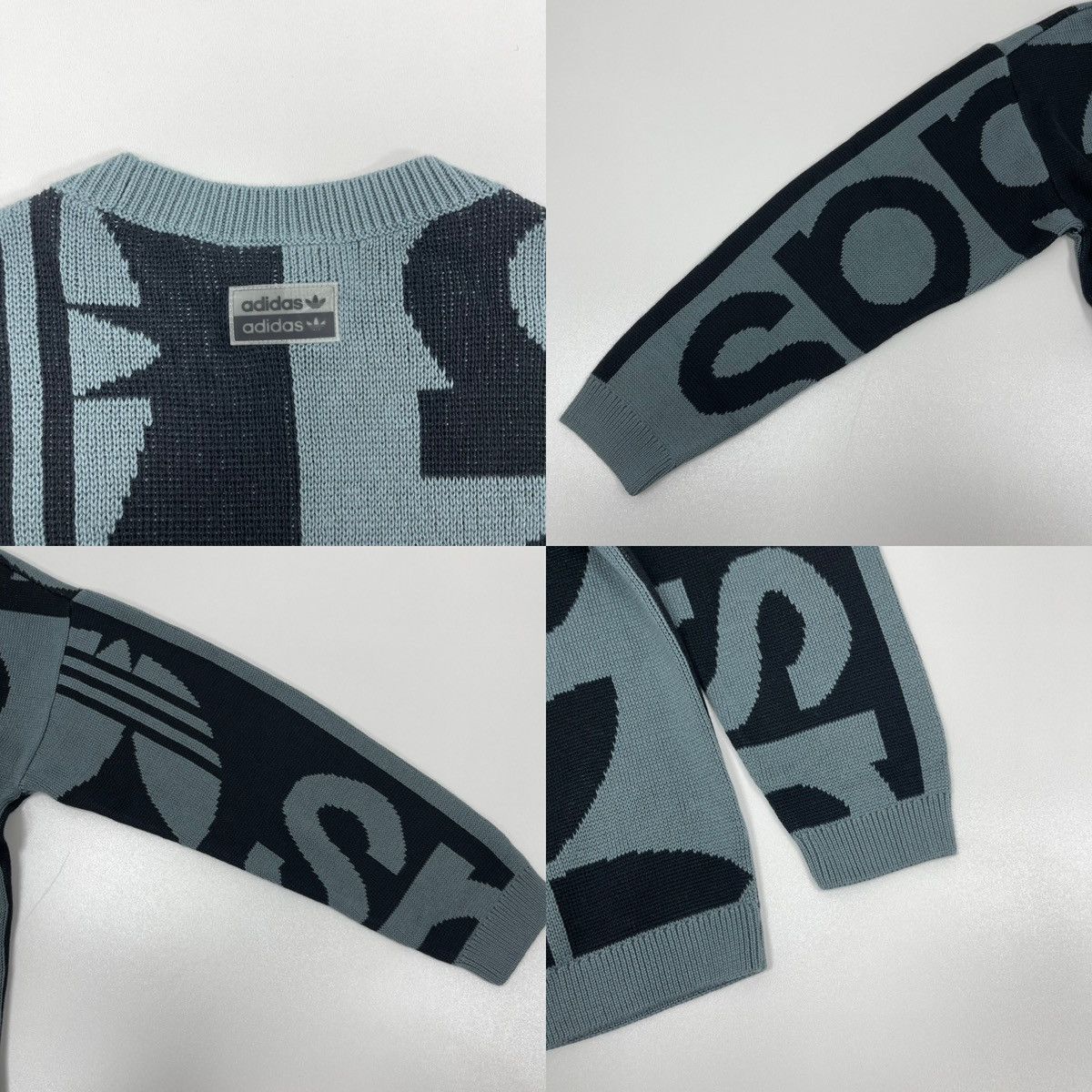 Adidas Adidas Originals R.Y.V. Logo Fishn Cotton Knit Crew Sweater Size US M / EU 48-50 / 2 - 6 Thumbnail