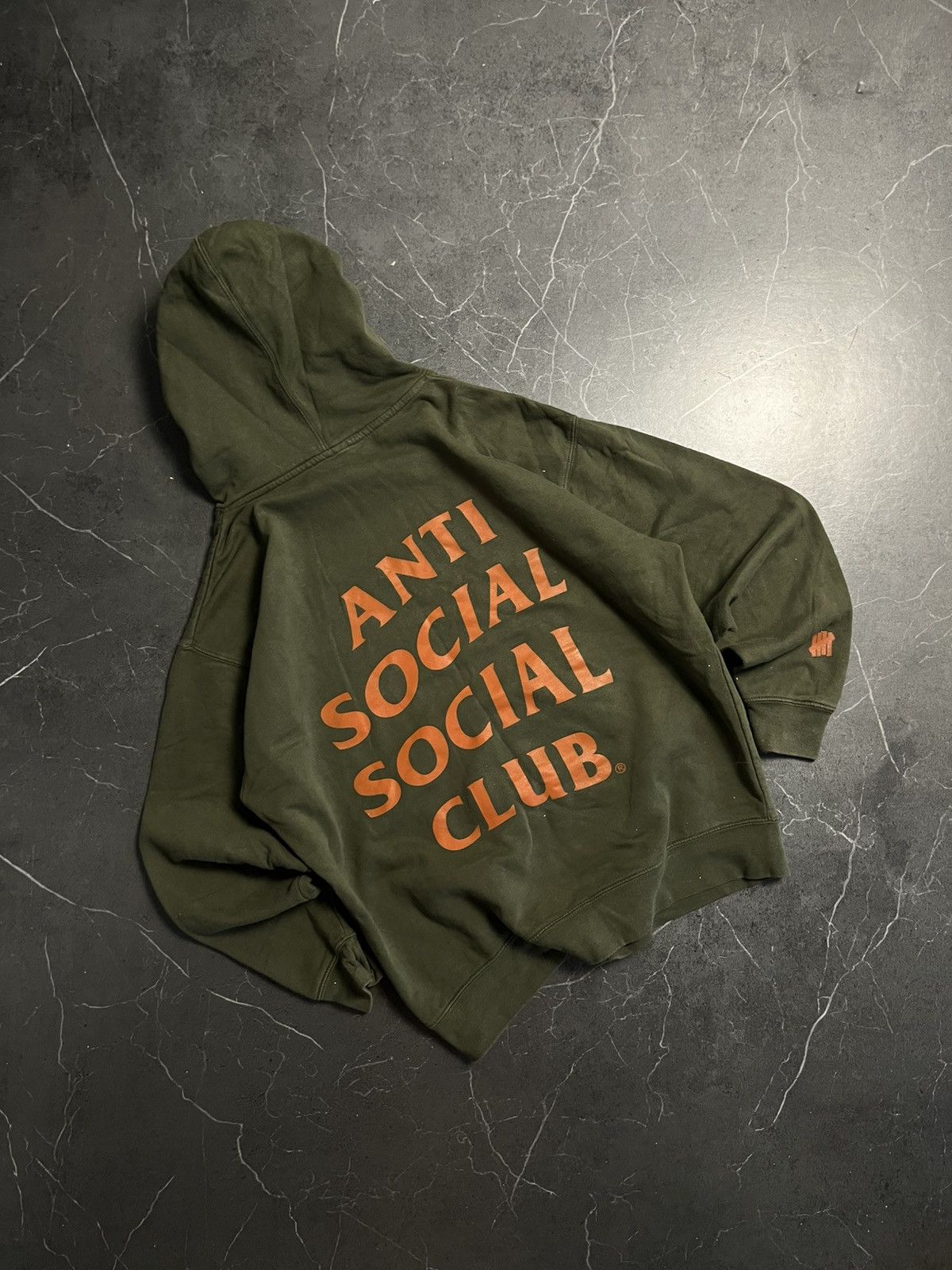 Anti Social Social Club × Undefeated Anti Social Social Club x Undefeated Paranoid olive hoody Size US L / EU 52-54 / 3 - 1 Thumbnail