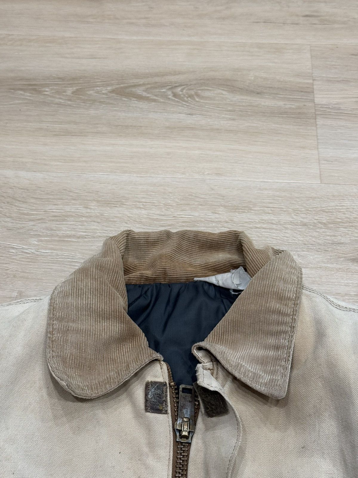 Carhartt Vintage 80s Carhartt Detroit Style Jacket (Thrashed) Size US L / EU 52-54 / 3 - 9 Thumbnail