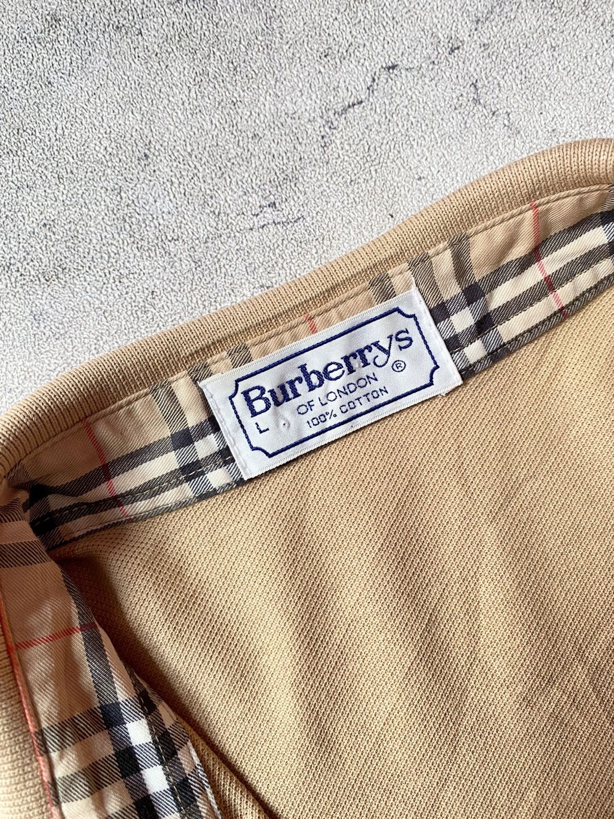 Burberry Vintage BURBERRYS Nova Check Longsleeve Polo Shirt Size US L / EU 52-54 / 3 - 9 Thumbnail