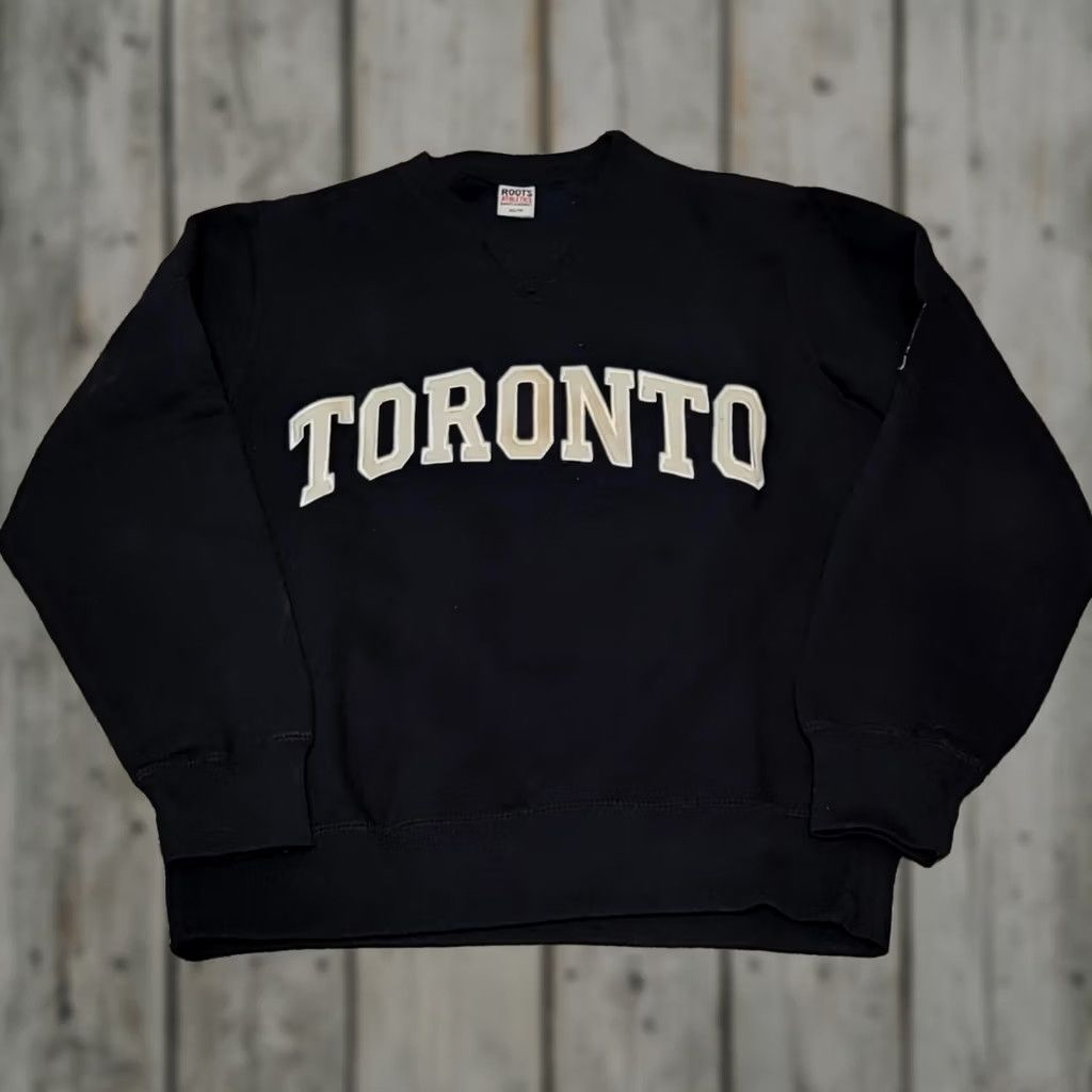 Roots VINTAGE Roots Athletics Sweatshirt Blue Crew Neck Jumper Mens XS Unisex Adults 90s Retro USA Toronto Spell Out Pullover All Seasons Long Sleeve Size US XS / EU 42 / 0 - 1 Thumbnail