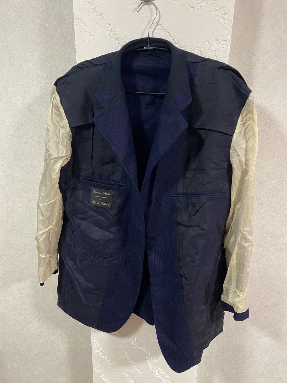 Cesare Attolini Sartoria Attolini Napoli 3 piece Wool Stripe Suit Size: 55 Size 44R - 19 Thumbnail