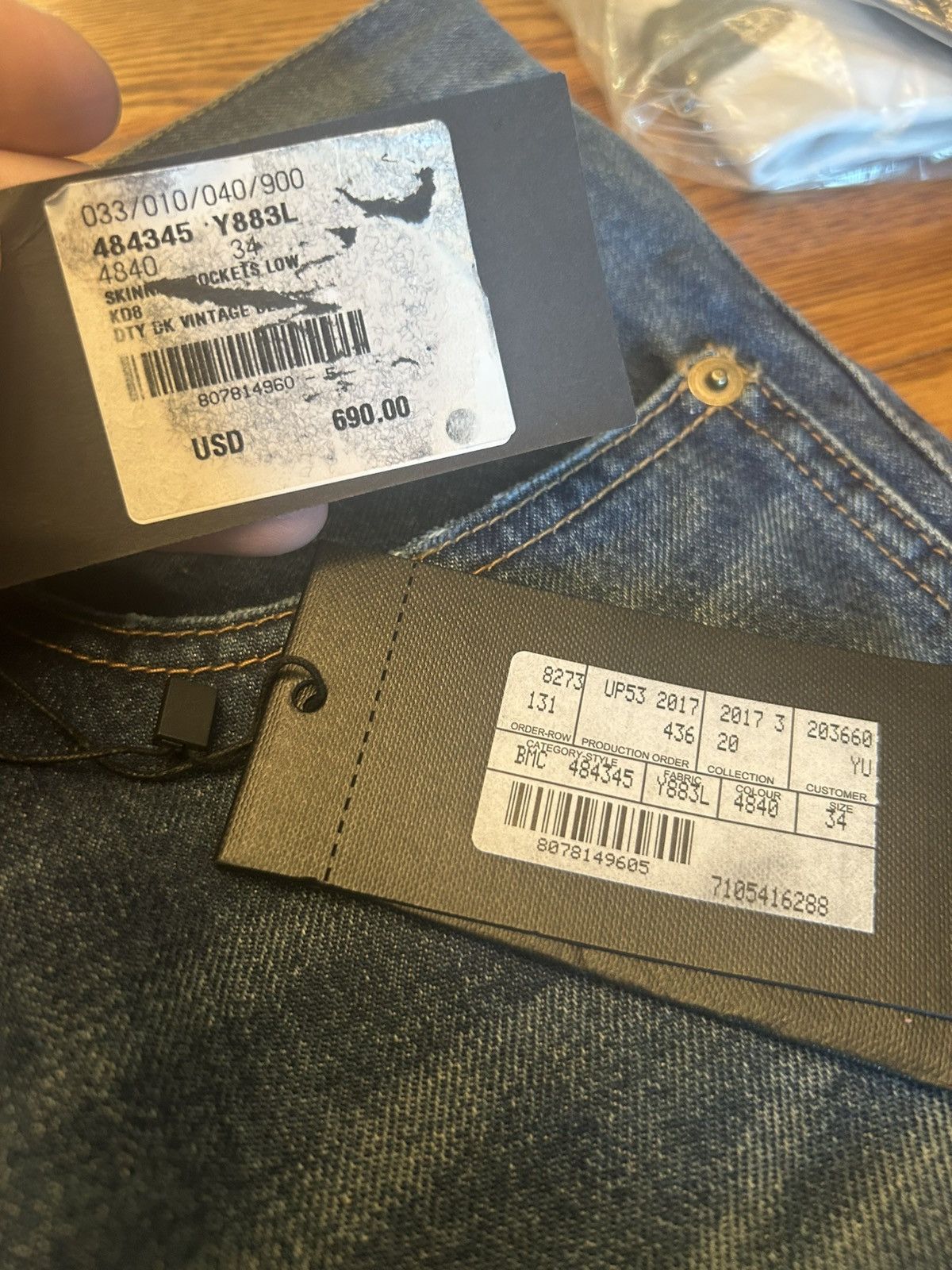 Saint Laurent Paris Saint Laurent Denim Jean Size US 34 / EU 50 - 6 Thumbnail