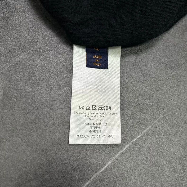 Louis Vuitton Louis Vuitton Louis Vuitton Black Leather Wool Jacket-2506 Size US L / EU 52-54 / 3 - 8 Thumbnail