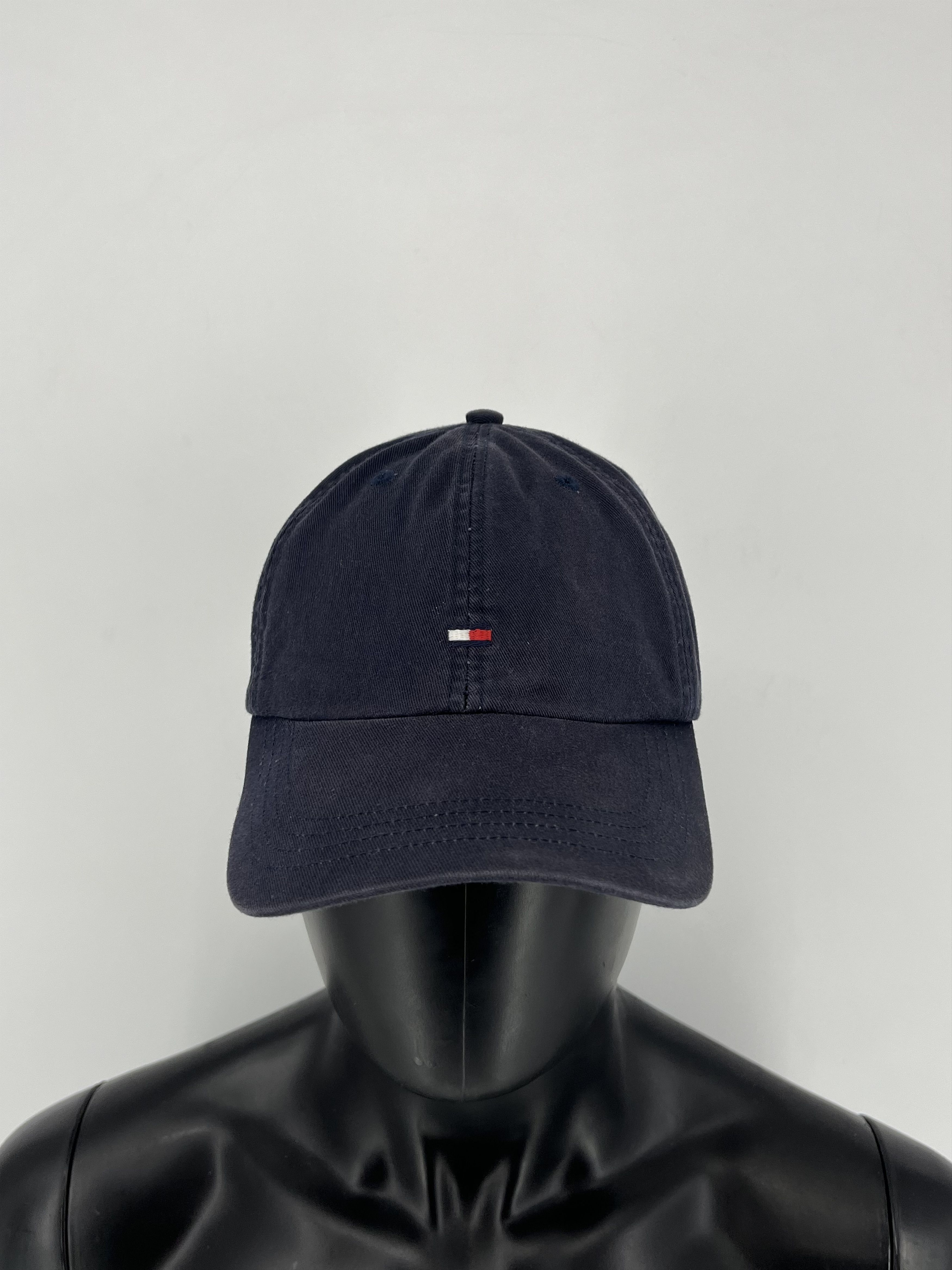 Tommy Hilfiger × Vintage VINTAGE Tommy Hilfiger Hat Cap Snap Back Navy Flag Logo 90s Size ONE SIZE - 1 Thumbnail