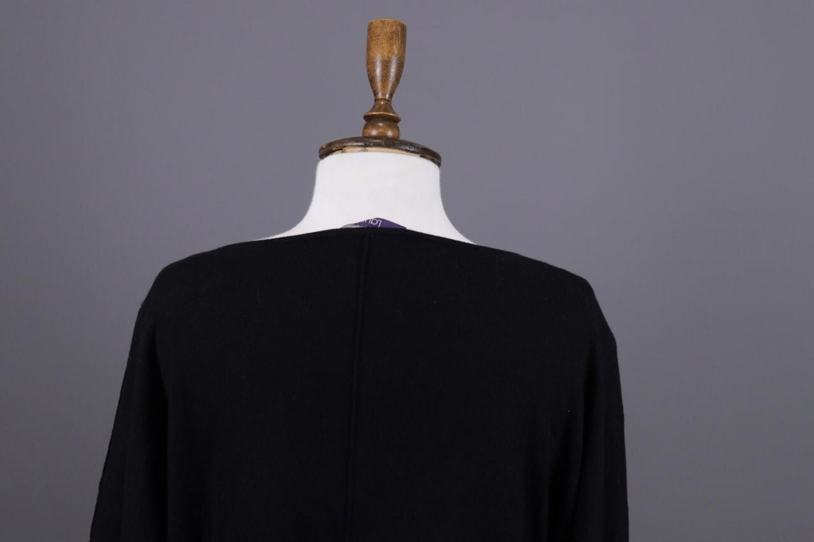 Escada LAUREL Black Lagenlook Relaxed Sweater Size I 48 / USA 12 Size XL / US 12-14 / IT 48-50 - 12 Thumbnail