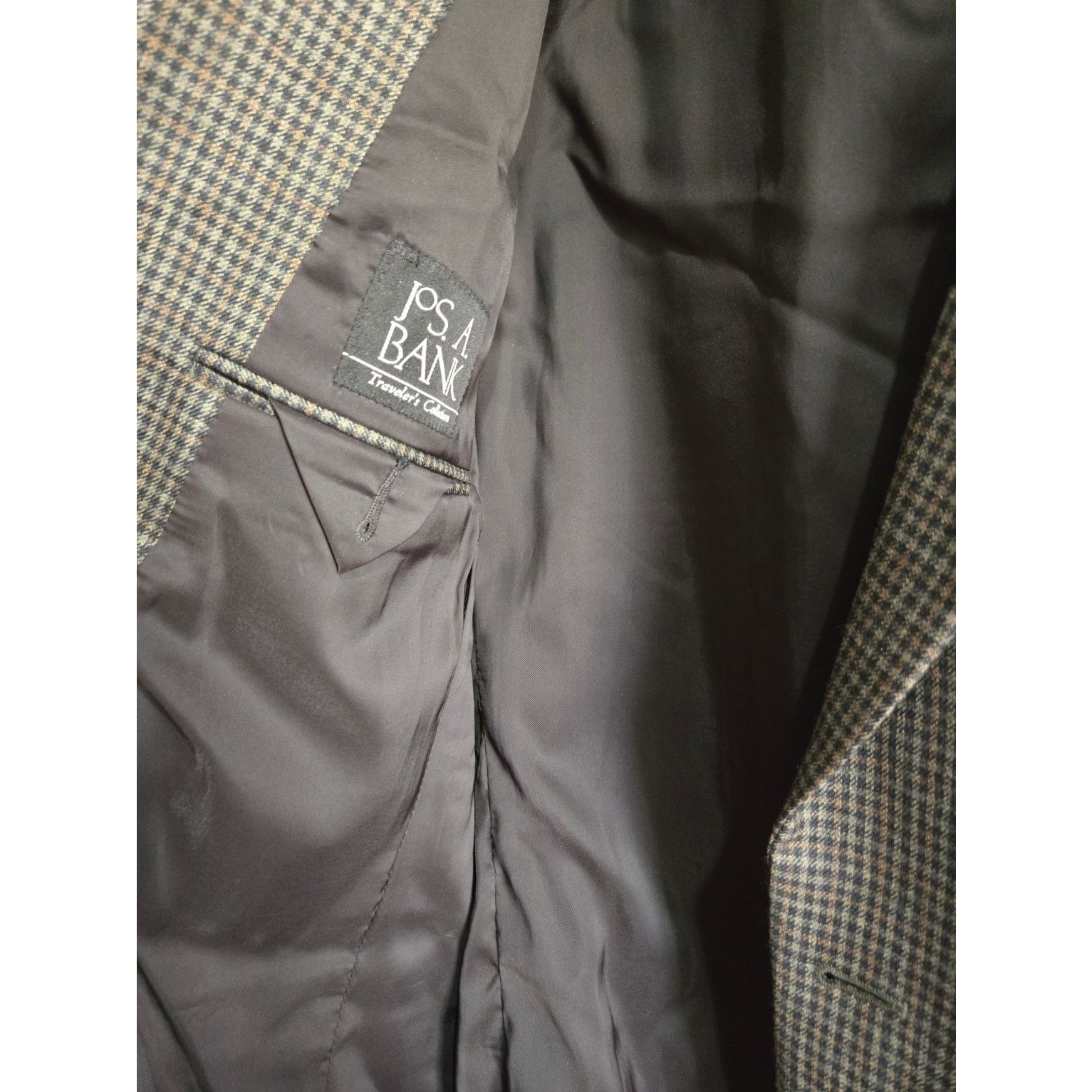 Jos. A. Bank Jos A, Bank Green Plaid Traveler's Collection Mens Blazer 46 Size US XL / EU 56 / 4 - 3 Thumbnail