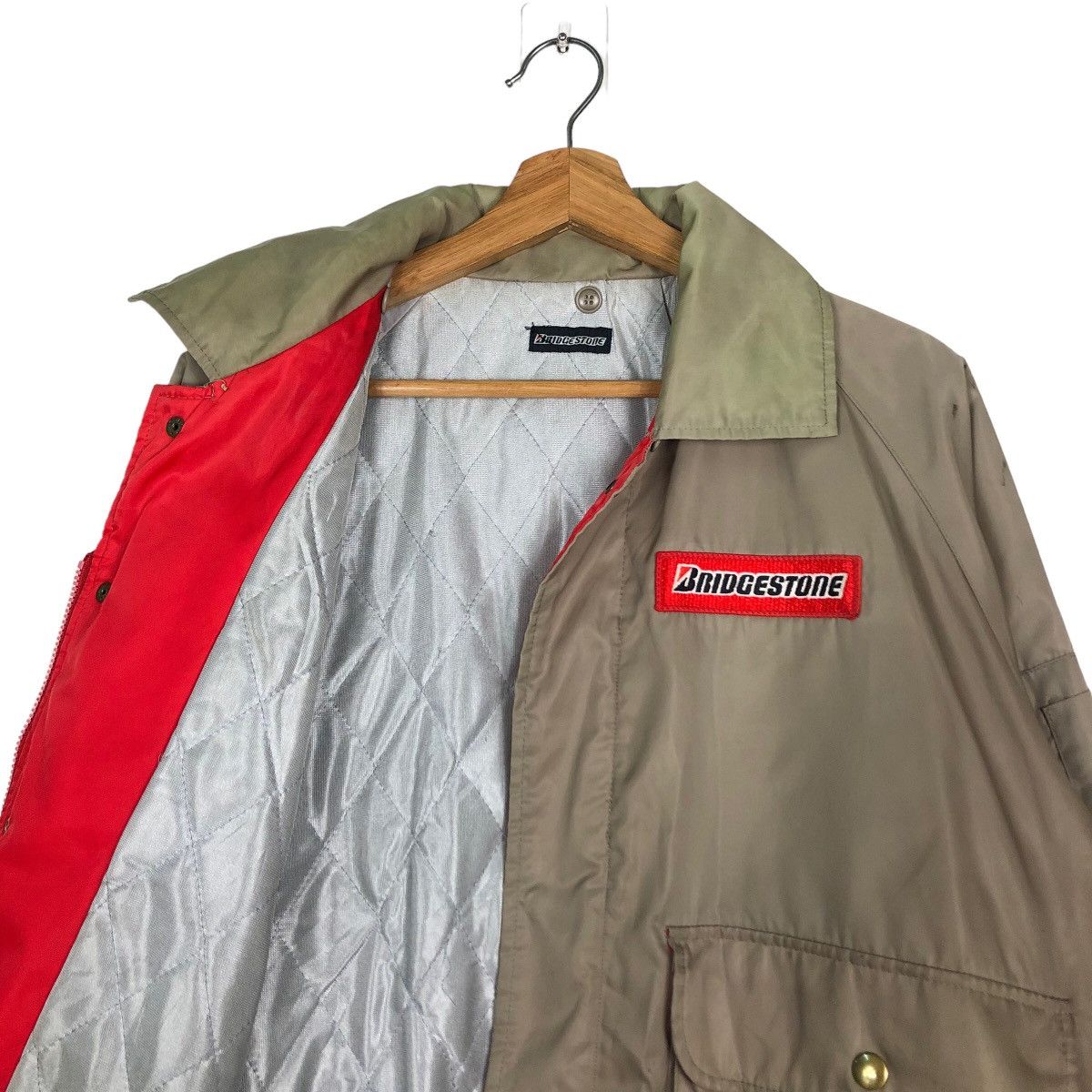 Vintage Ultimate Racing Bomber Jacket Bridgestone Big Logo SpellOut Size US M / EU 48-50 / 2 - 12 Thumbnail