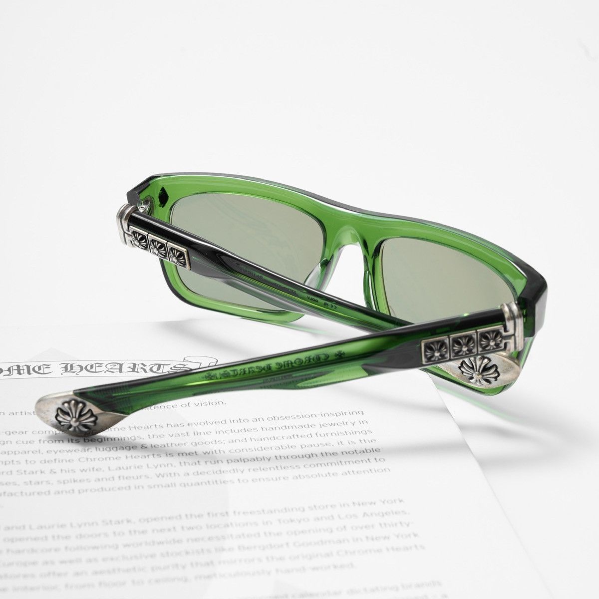 Chrome Hearts CHROME HEARTS SLUSS BUSSIN II DARK OLIVE SUNGLASSES Size ONE SIZE - 7 Thumbnail