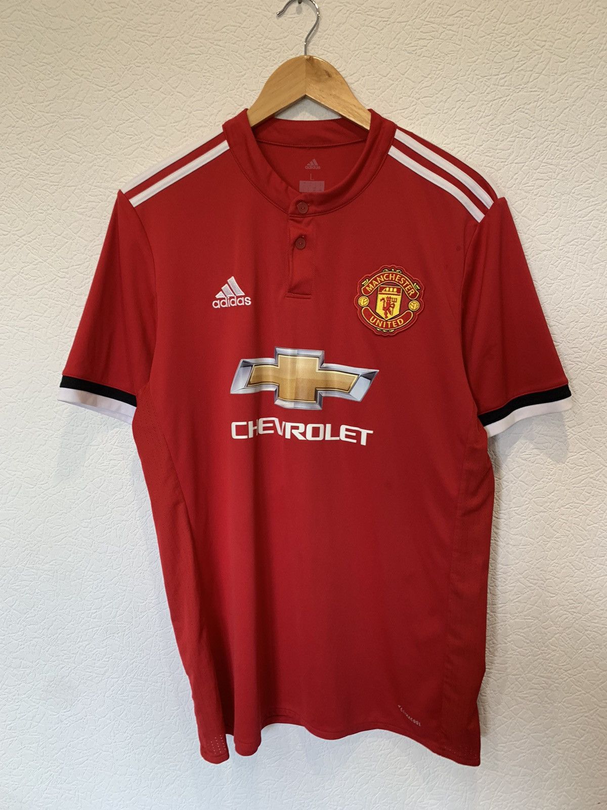 Adidas POGBA Adidas Manchester United 2017/2018 Home Soccer Jersey ...