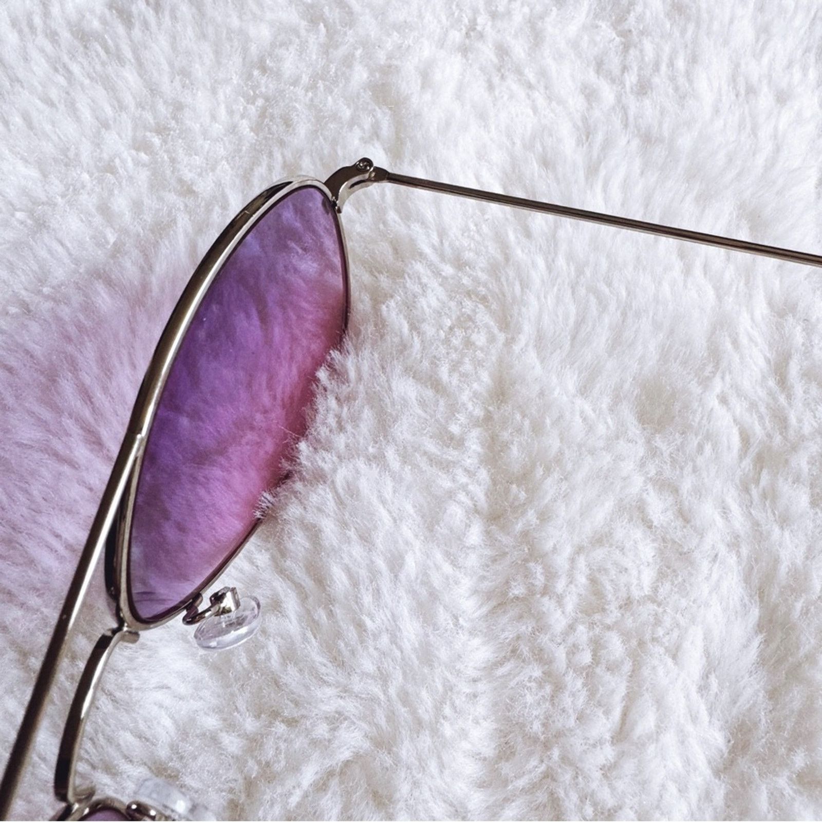 Other Rosalia Purple Full Rim Aviator Sunglasses Size ONE SIZE - 6 Thumbnail