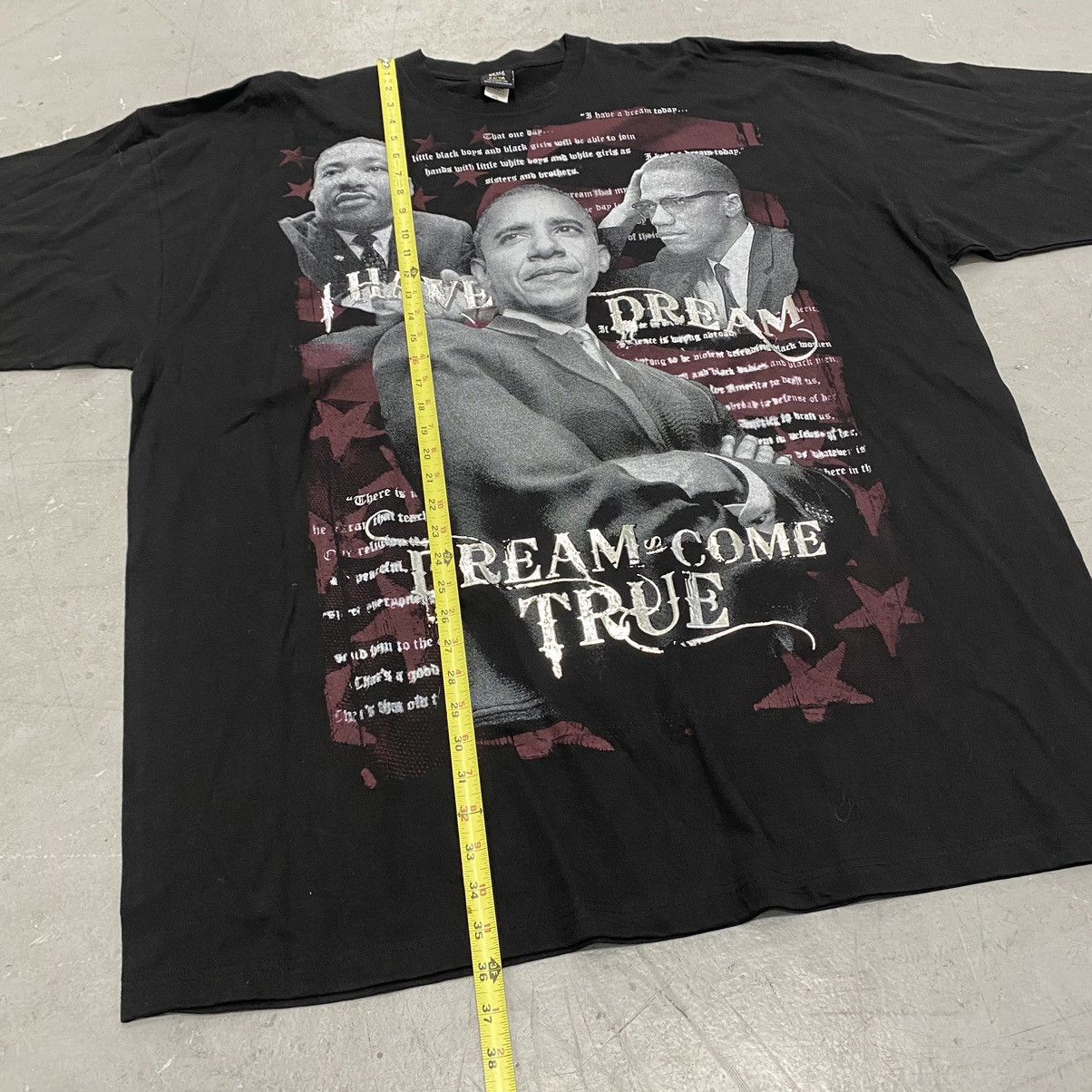Rap Tees × Vintage Vintage Y2K Obama MLK Malcolm X Big Print Rap Tee AOP Size US XXL / EU 58 / 5 - 3 Thumbnail