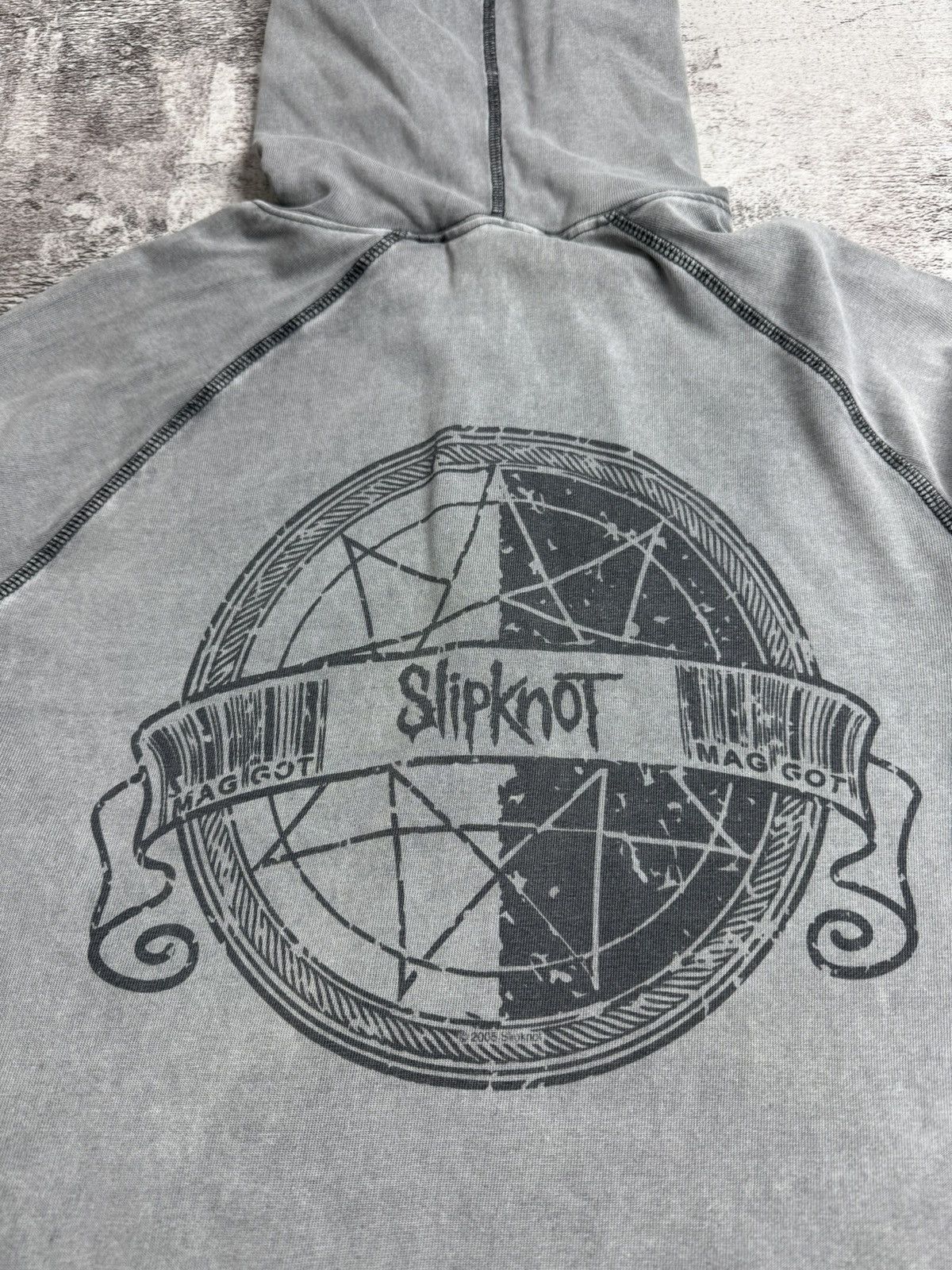 Slipknot Slipknot 2007 Overdyed Faded Men’s Large Cotton Rock Band Tour Zip Merch Hoodie Size US L / EU 52-54 / 3 - 16 Thumbnail