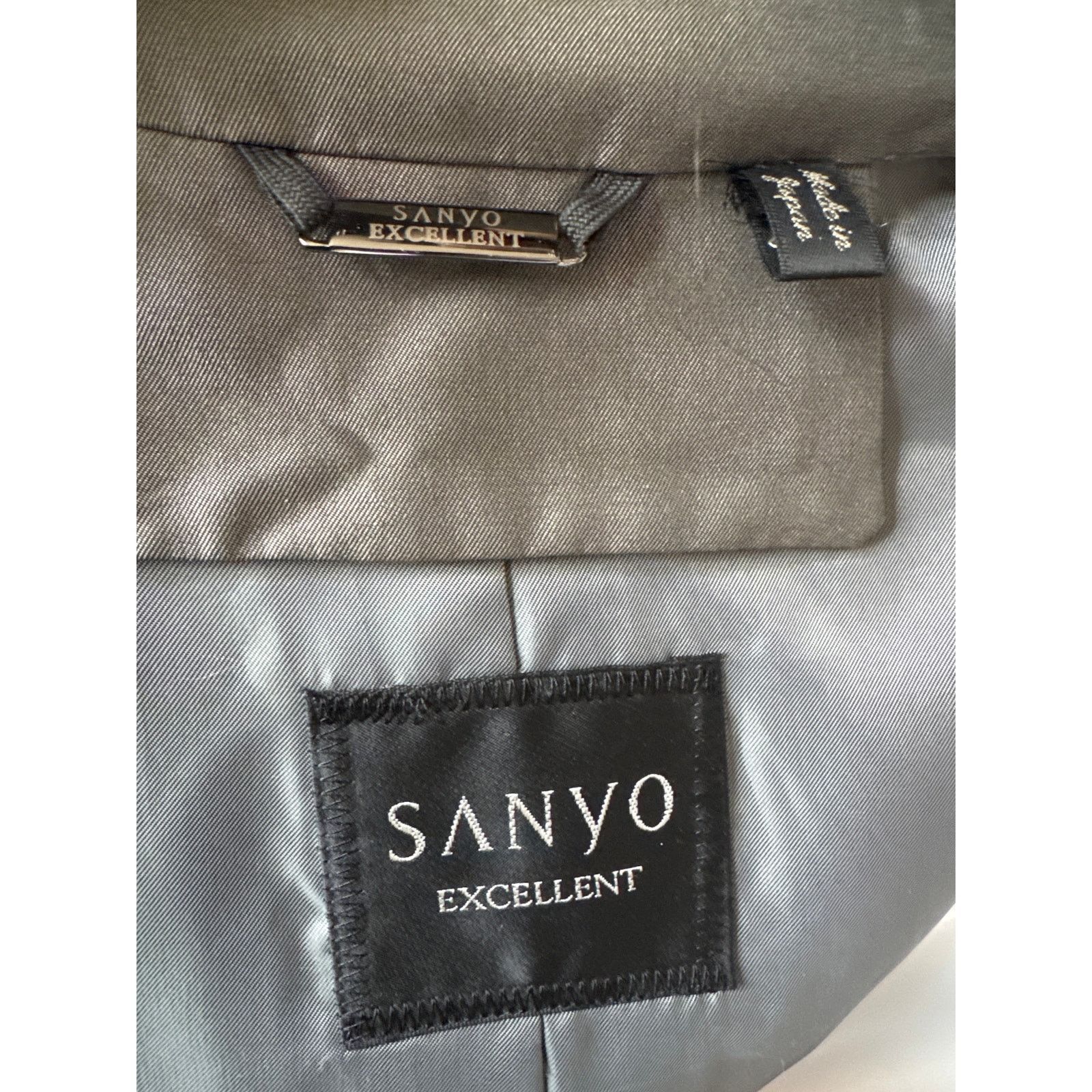 Sanyo SANYO Excellent Shimmering gray trench double breasted coat Size M / US 6-8 / IT 42-44 - 14 Thumbnail