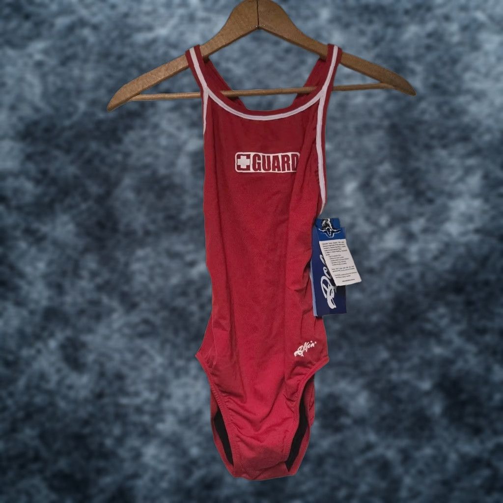 Vintage VINTAGE DOLFIN Lifeguard One Piece 32 Red White NWT Womens Guard DBX Back 1-Piece Size XXS / US 00 / IT 34 - 1 Thumbnail