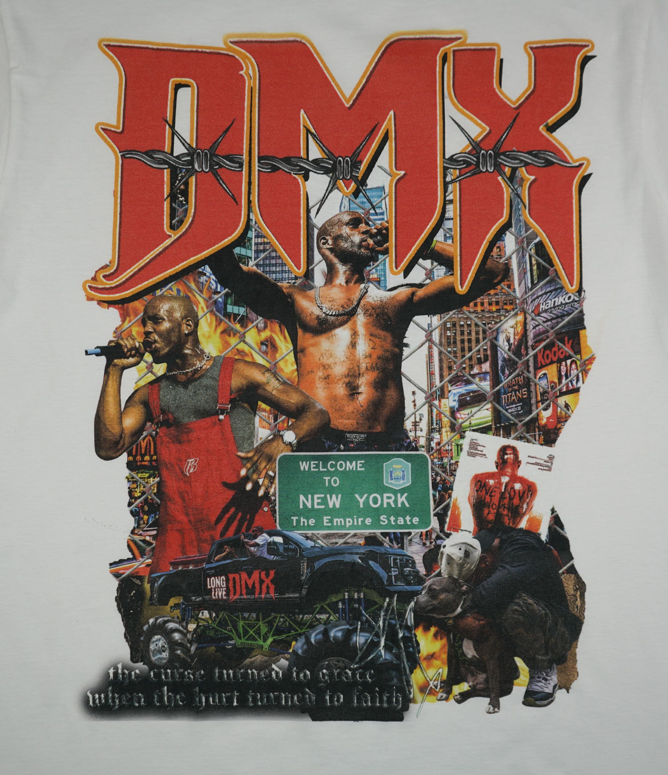 Band Tees × Vintage Vintage DMX T Shirt Size US XL / EU 56 / 4 - 2 Thumbnail