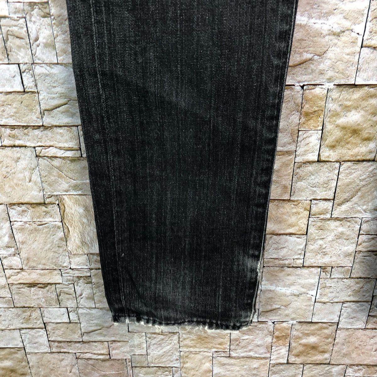 Japanese Brand Uniqlo vintage Jeans faded Black Denim Pants #A131 Size US 32 / EU 48 - 10 Thumbnail