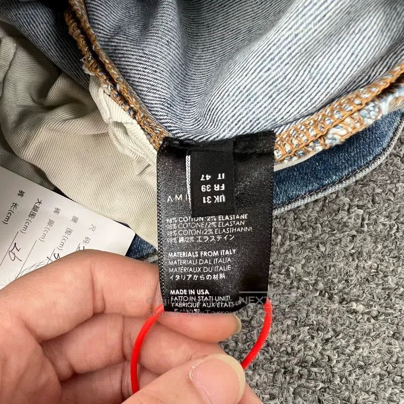 Amiri Amiri Size 31 Blue cashew jeans Size US 31 - 7 Thumbnail