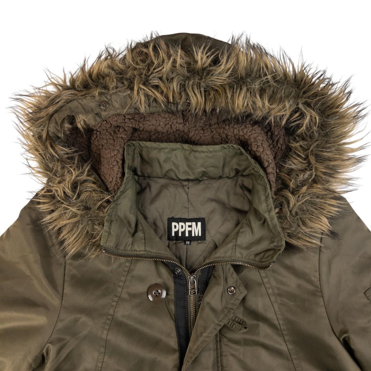 PPFM Vintage PPFM Fur Hood Zip Up Jacket Size M Size US M / EU 48-50 / 2 - 3 Thumbnail