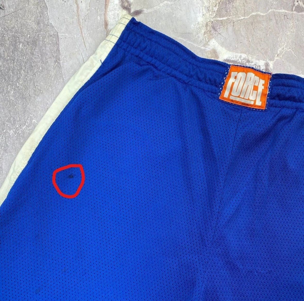 Nike Nike Air Force Shorts Vintage Blue Basketball L Y2K jordan Size US 31 - 13 Thumbnail