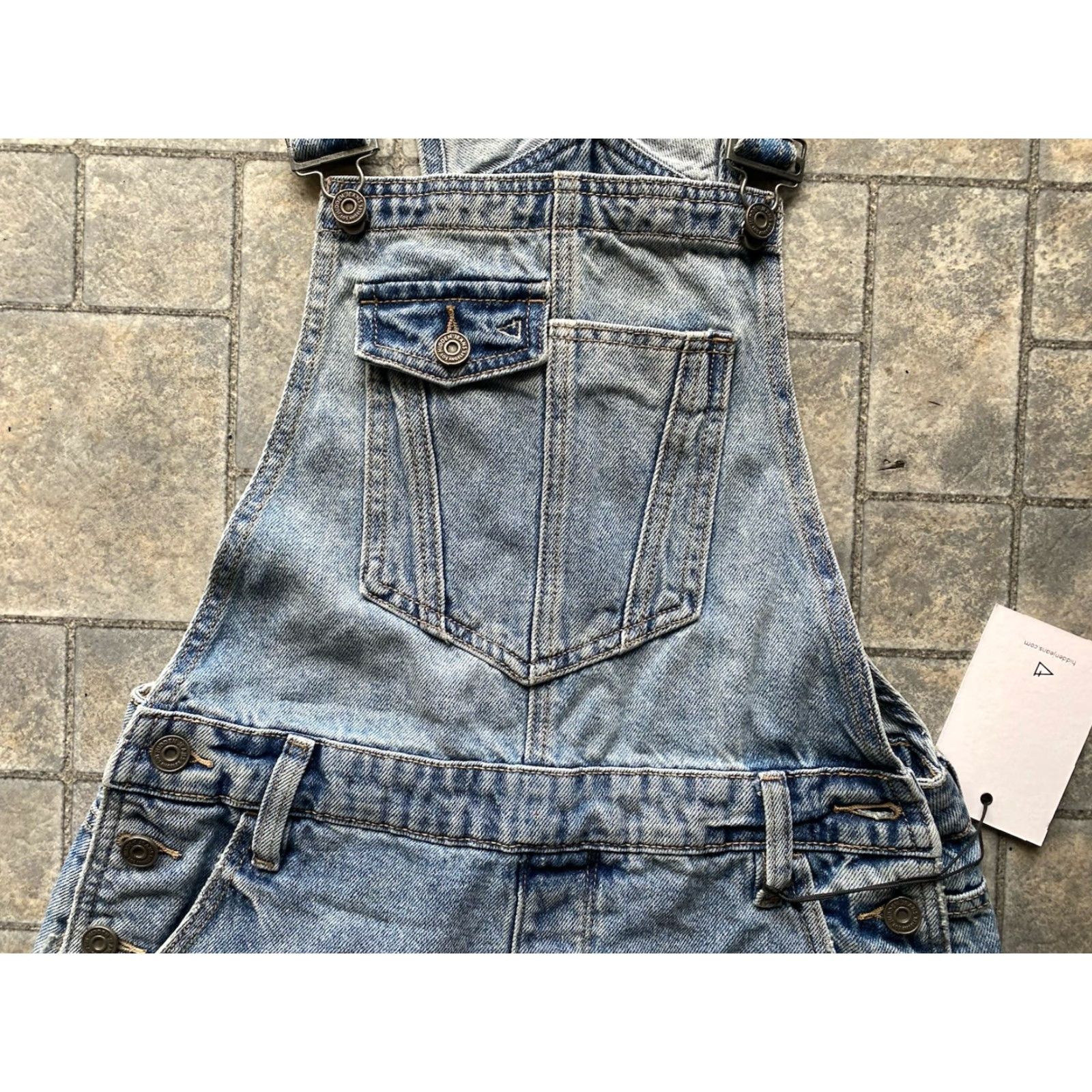 Vintage VINTAGE Hidden Los Angeles Women’s Overalls Dylan Shortall M Blue One-Piece Sleeveless Women Size 32" / US 10 / IT 46 - 6 Thumbnail