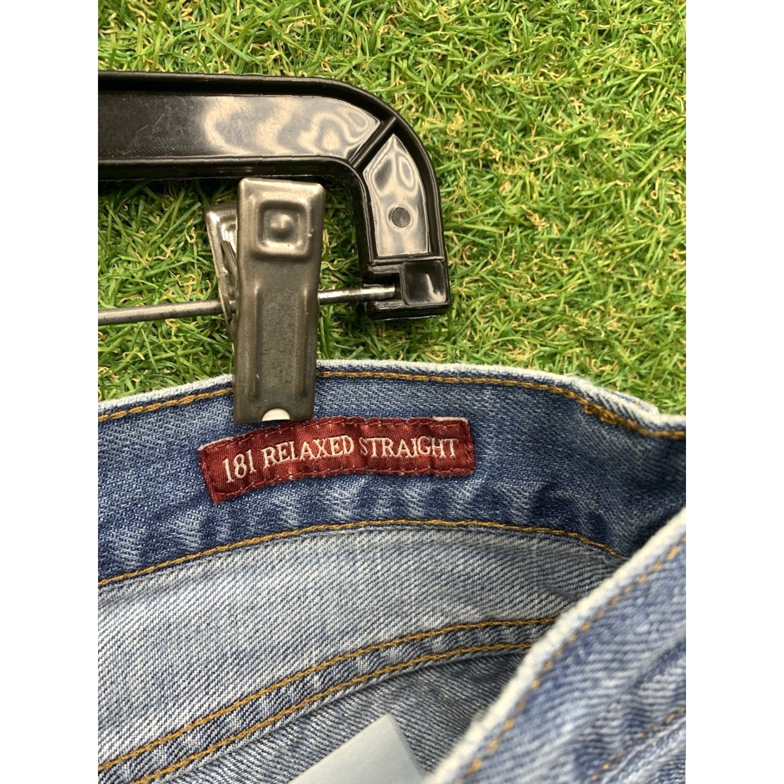 Lucky Brand VINTAGE Lucky Brand Jeans Men 34x28 Jeans Relaxed Straight Denim Blue 181 USA Vintage Mens Size US 34 / EU 50 - 4 Thumbnail
