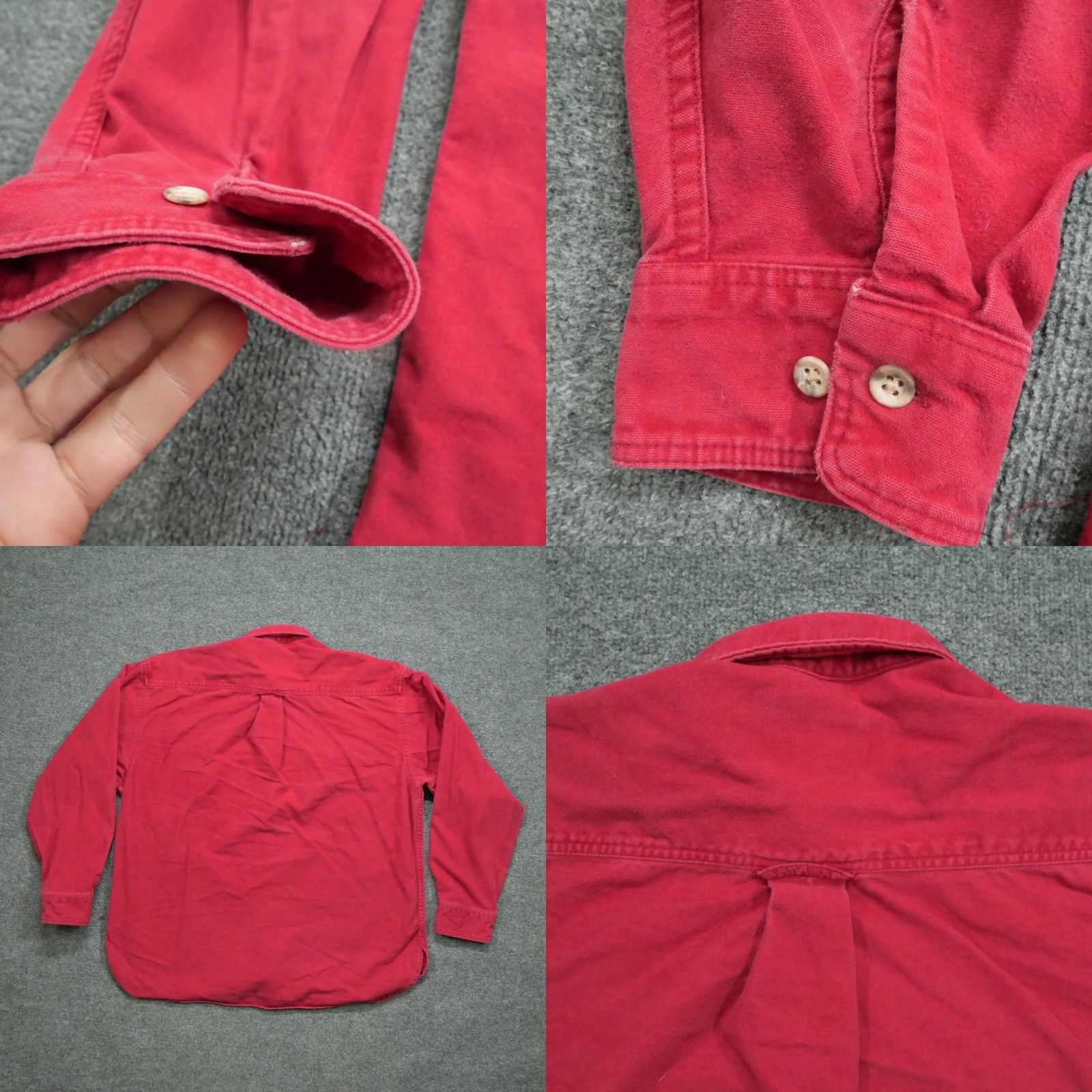 Eddie Bauer VINTAGE Eddie Bauer Shirt Mens XL Red Button Up Distressed Canvas 80s Size US XL / EU 56 / 4 - 8 Thumbnail