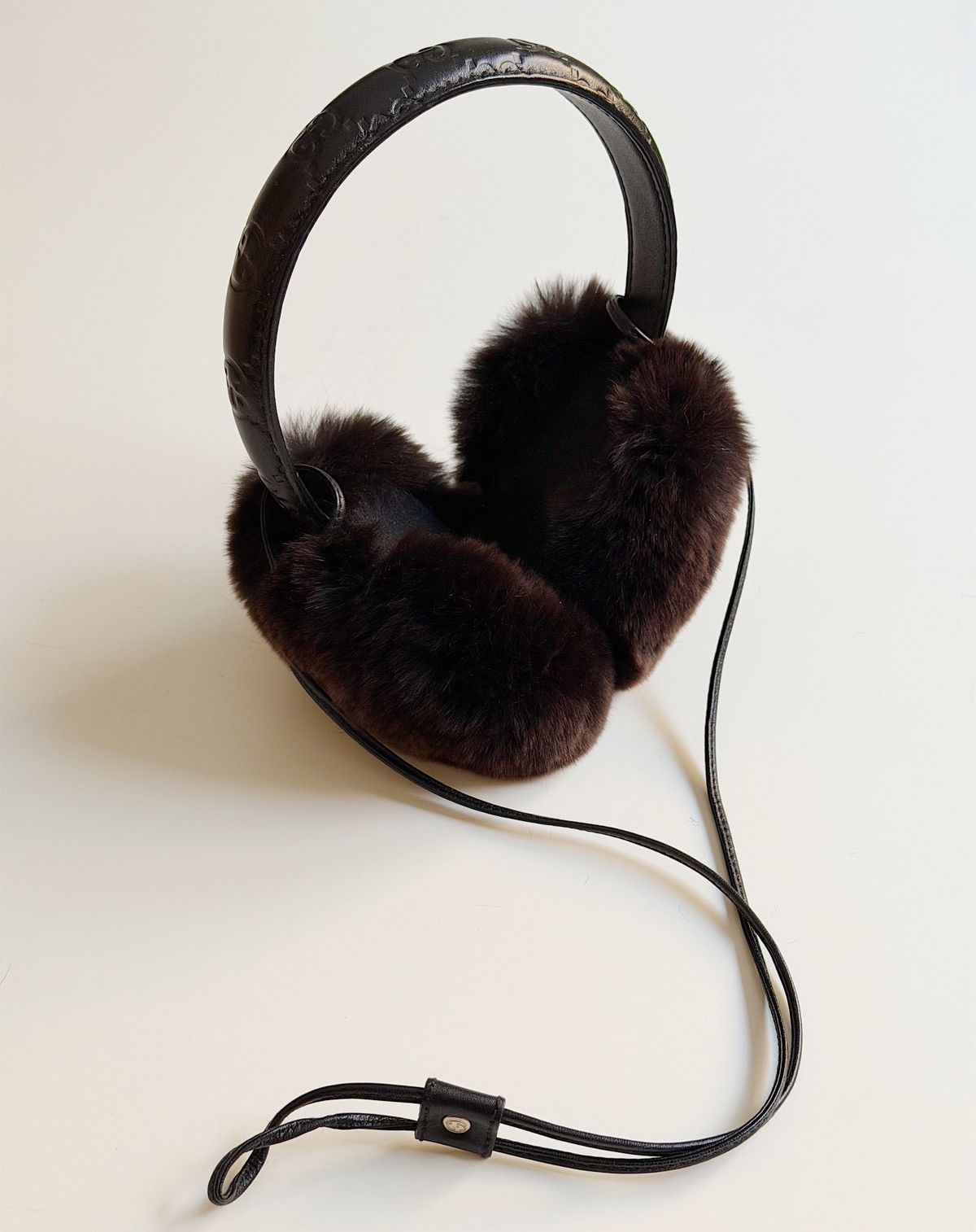 Gucci GUCCI Tom Ford FW 2003 Lapin Fur Ear Muffs Monogram demna gg Size ONE SIZE - 7 Thumbnail
