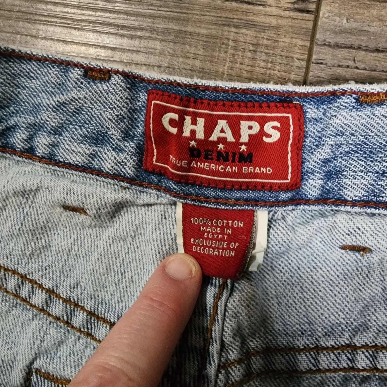 Chaps Chaps men denim jeans size 36x32 preowned excellent 2310 Size US 36 / EU 52 - 2 Thumbnail
