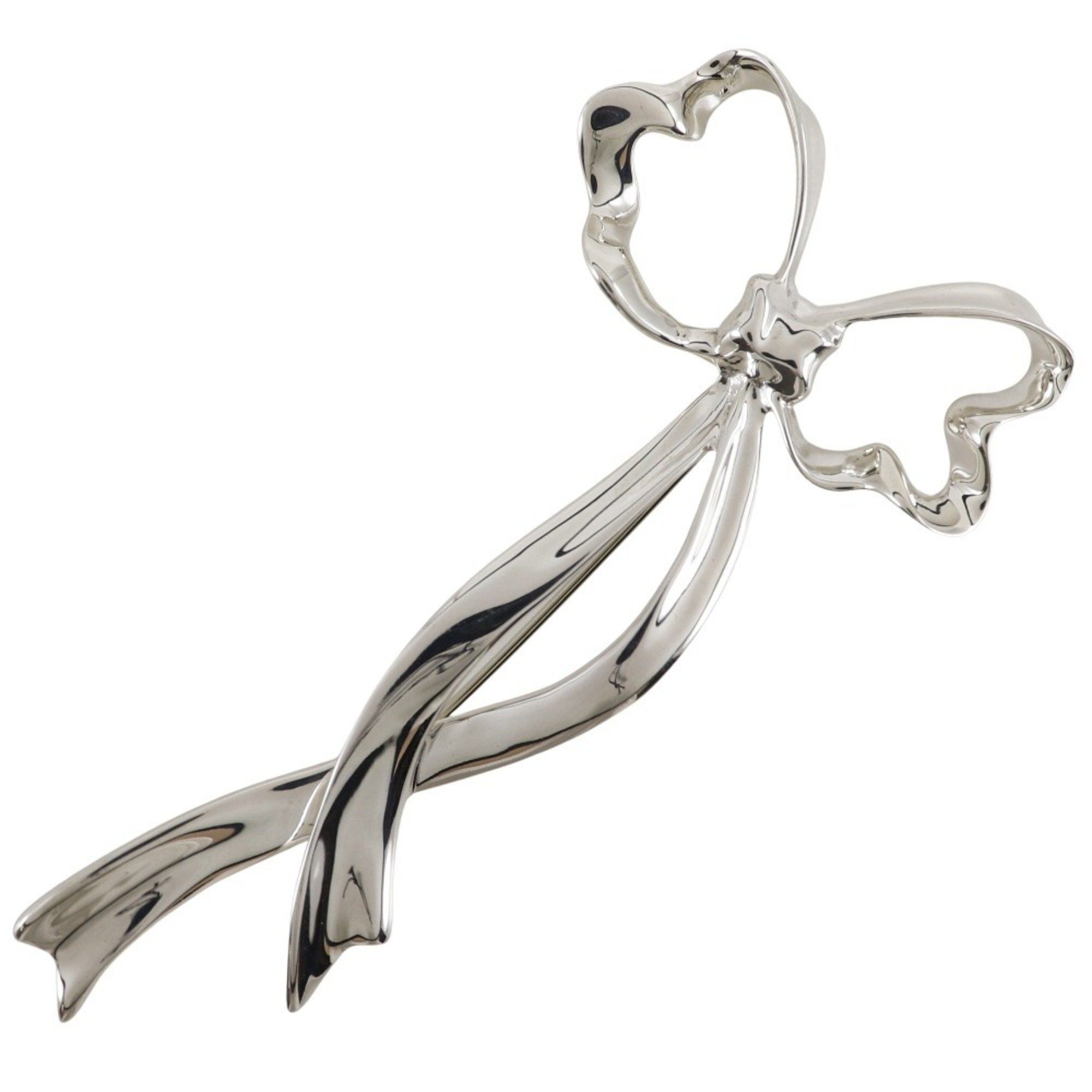 Tiffany & Co. Tiffany TIFFANY&Co. Ribbon Brooch Silver 925 Approx. 15.4g Ladies Size ONE SIZE - 1 Thumbnail