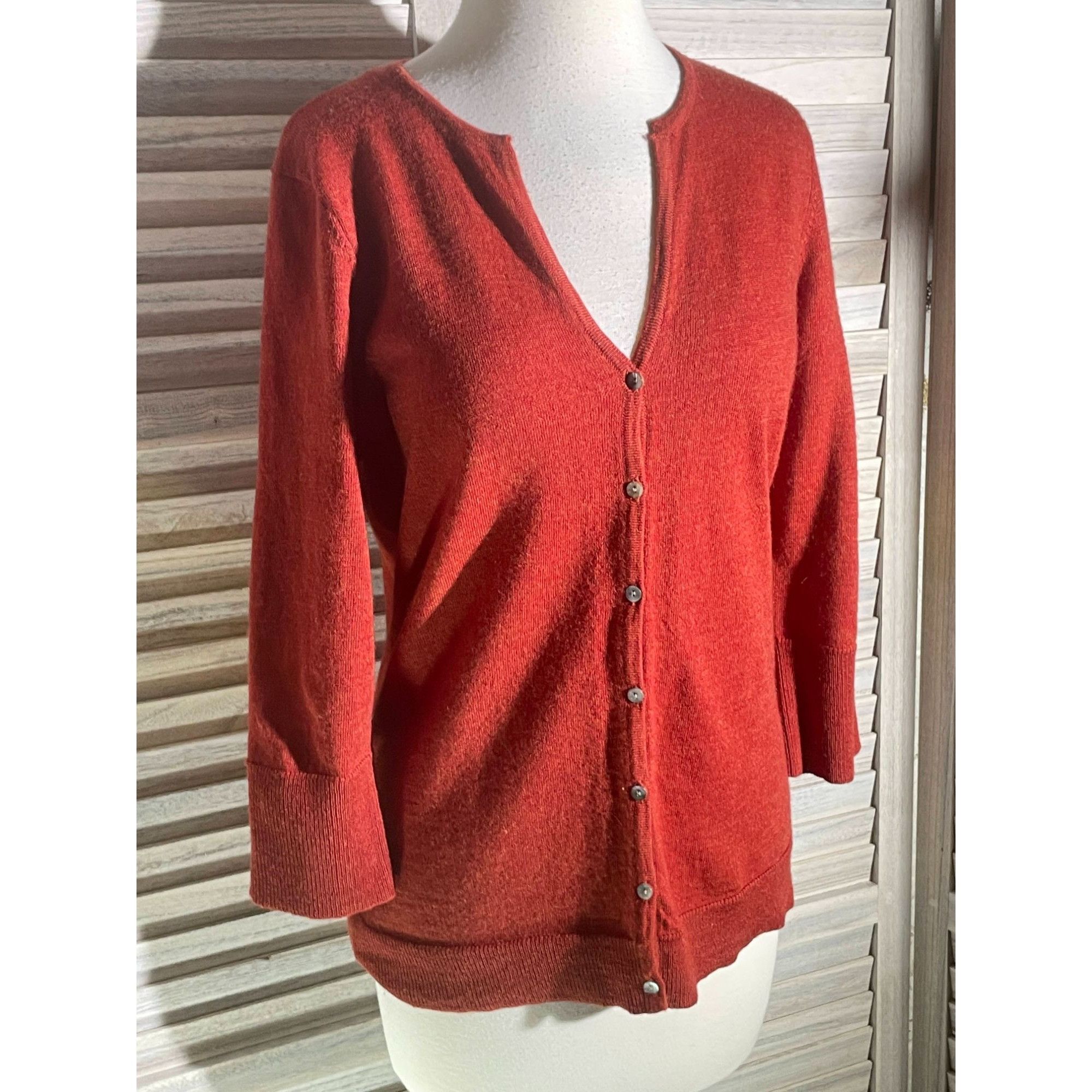 Other Carole Little Med Merino Wool Cardigan Size M / US 6-8 / IT 42-44 - 8 Thumbnail