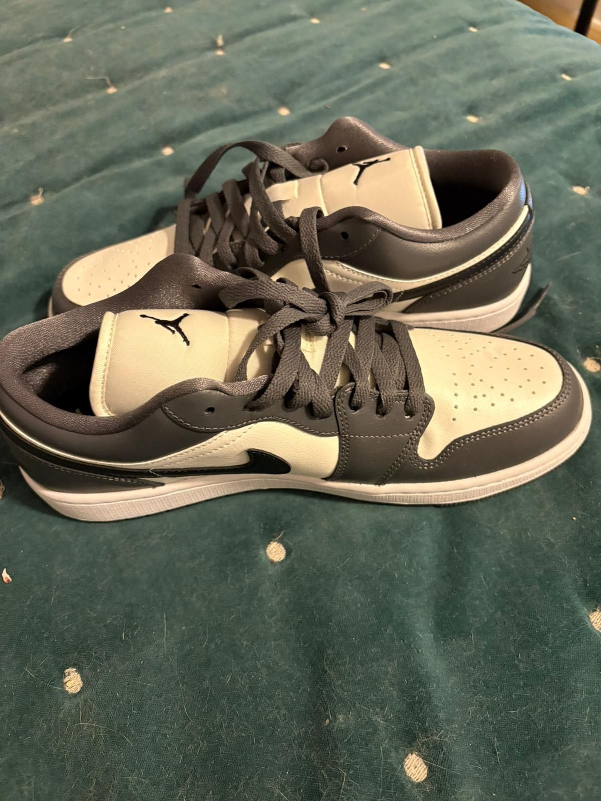 Nike Air Jordan 1 Low Dark Grey DC-0774-102 Size US 10.5 / IT 40.5 - 4 Thumbnail